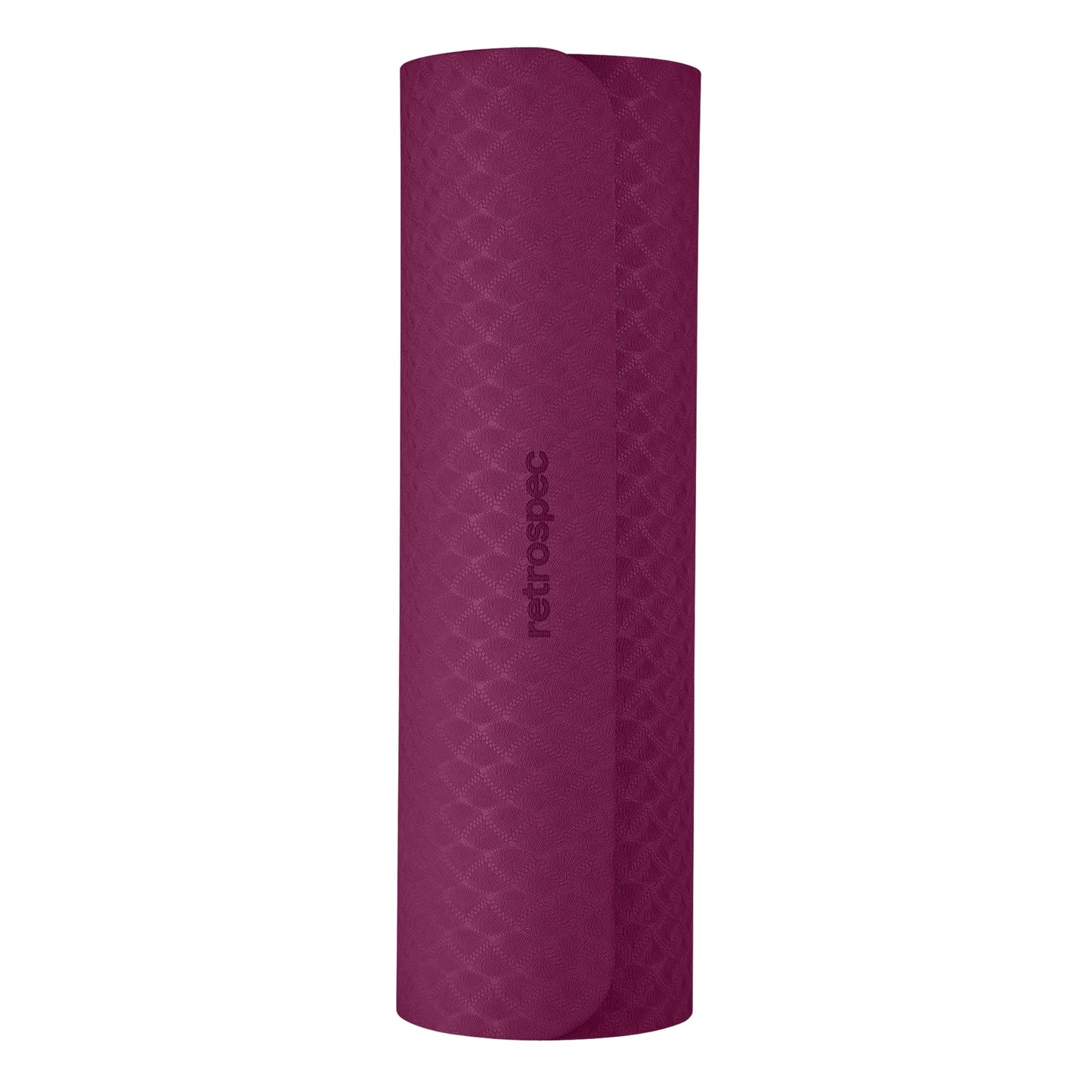 Retrospec Zuma Yoga Mat | 1/2 Inch Thick Non Slip Workout Mat | TPE Exercise Mat for Yoga, Pilates & Stretching | 72x24in