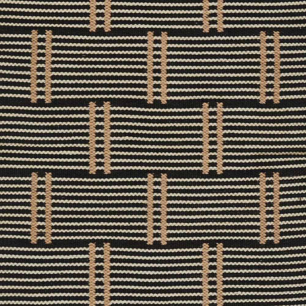 Tempaper Double Dash Natural, Reversible 100% Recycled Polyester Fiber Area Rug, Indoor/Outdoor, 8' x 10'