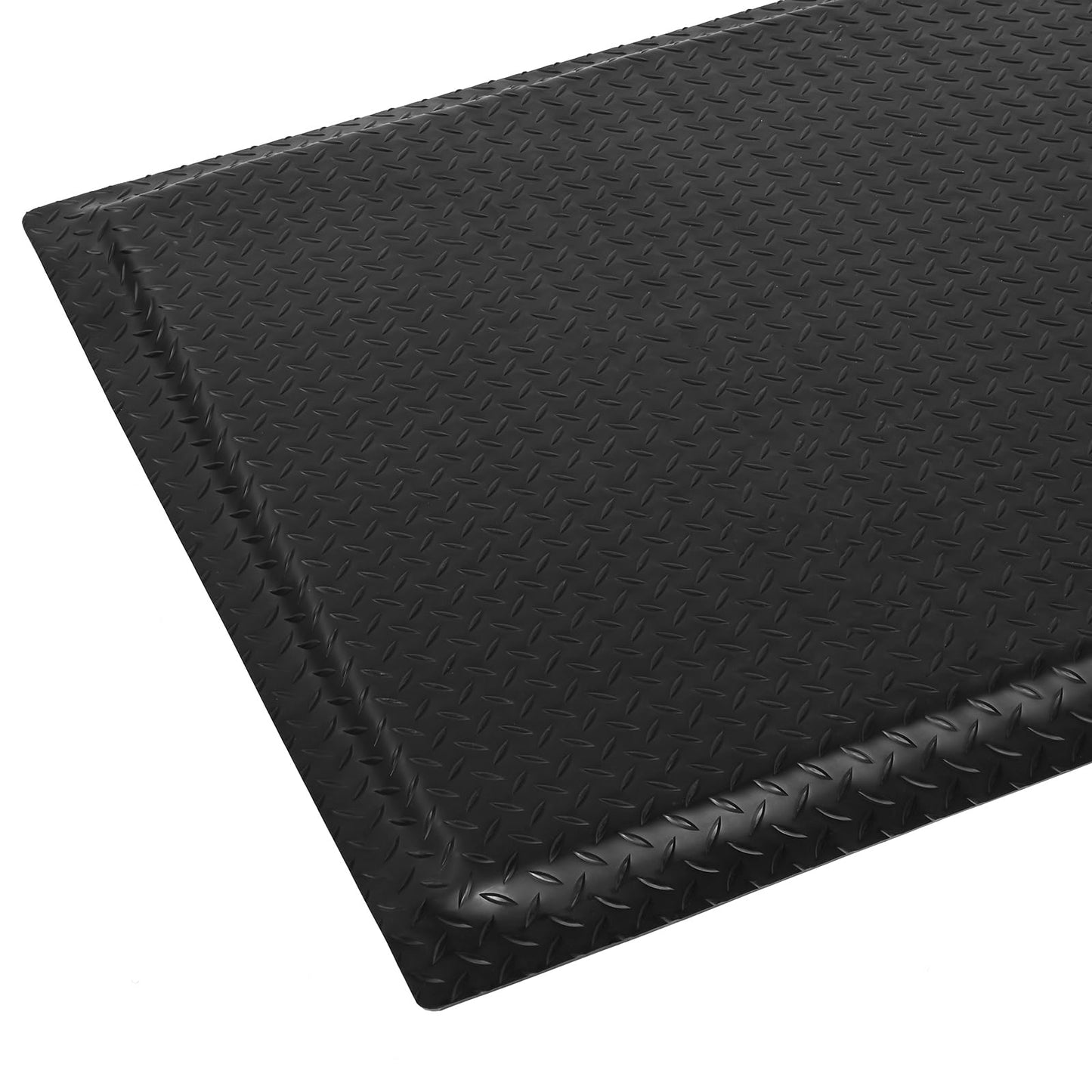 ISXACFF Anti Fatigue Mats Industrial 3' x 5' 15/16" Thick Ergonomic Standing Mat Commercial Kitchen Mat Heavy Duty Diamond Plate Shop Floor Mat Helps Relieve Back and Leg Soreness