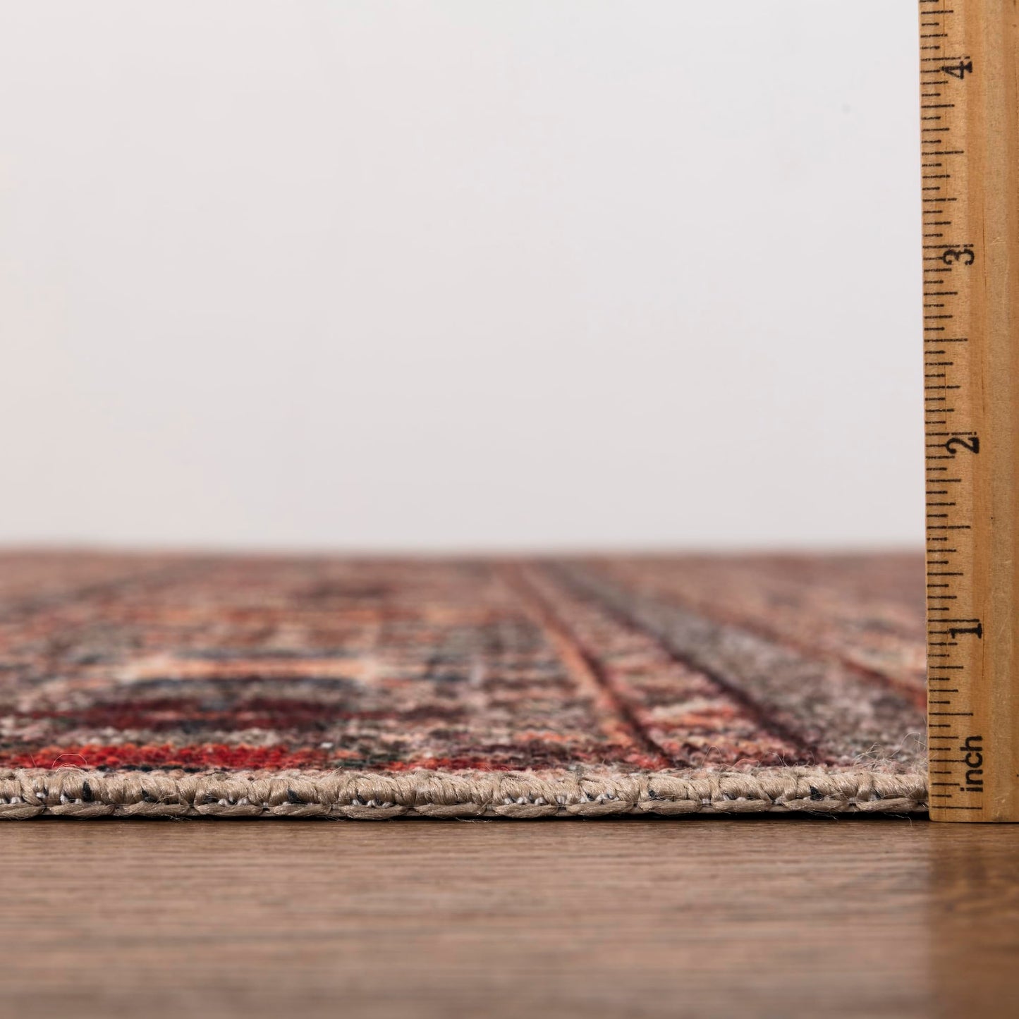 Keen Home Design 8x10 Rug - Machine Washable Area Rug with Non-Slip Backing, Ideal for Living Room, Dining Room, Bedroom - Vintage, Easy Clean, Durable, Low Pile Rug - (8' x 10')