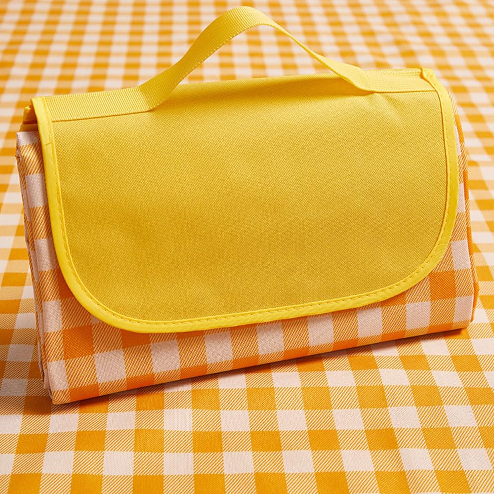 K Y KANGYUN Picnic Blanket | Beach Mat| Picnic Blankets for Indoor and Outdoor, 80" x 60" Sandproof Waterproof Larger Mats for Beach, Travel, Camping, Hiking, Park Grass,Handy Tote, Foldable.