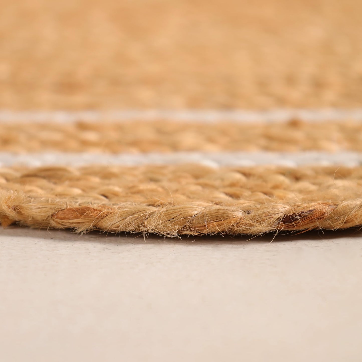 VEVARA HOMES Natural Wave Jute Area Rug – Extra Large Handwoven Braided Rug for Living Room & Dining Room, 8x10 Feet