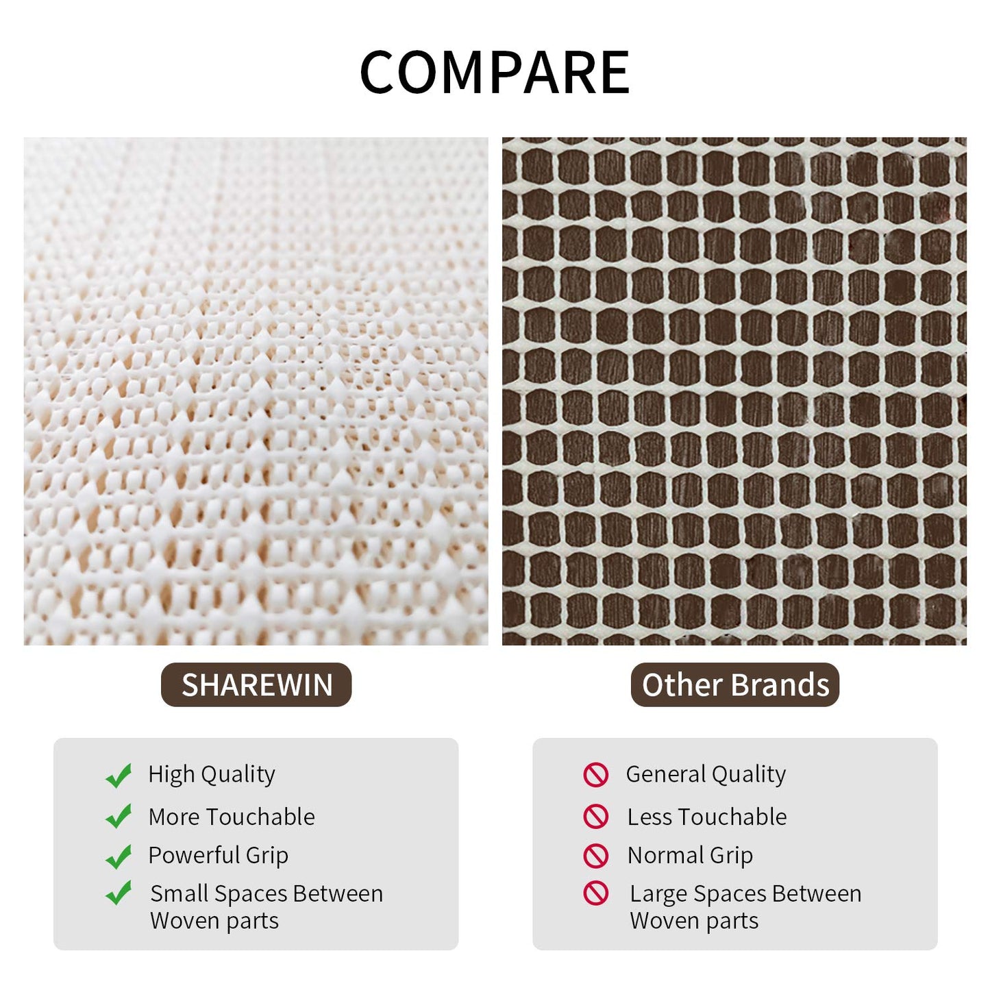 6x9 Non-Slip Area Rug Pad Gripper for Any Hard Surface Floors Keep Your Rugs Safe and in Place