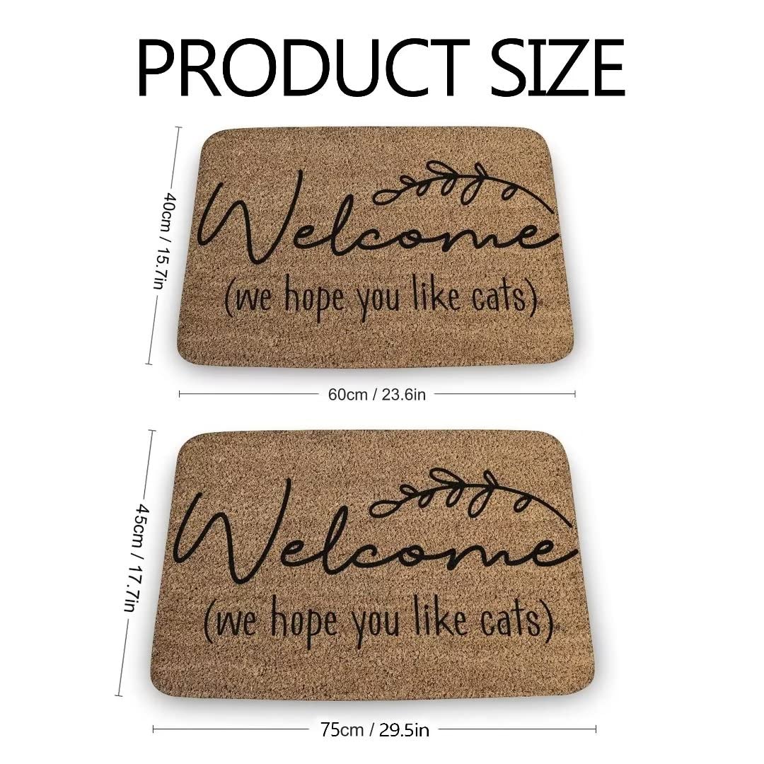 Rooeexe Yay You're Here Welcome Doormat Absorbent Non-Slip Floor Mat Bathroom Mat 24x16 Inch