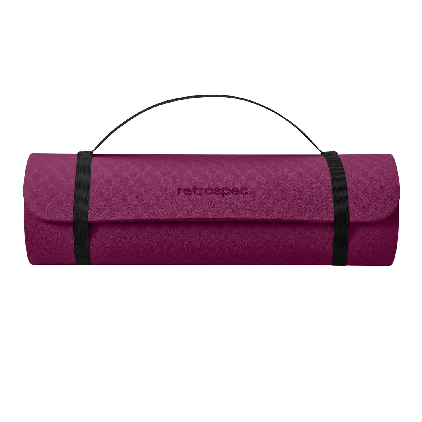 Retrospec Zuma Yoga Mat | 1/2 Inch Thick Non Slip Workout Mat | TPE Exercise Mat for Yoga, Pilates & Stretching | 72x24in