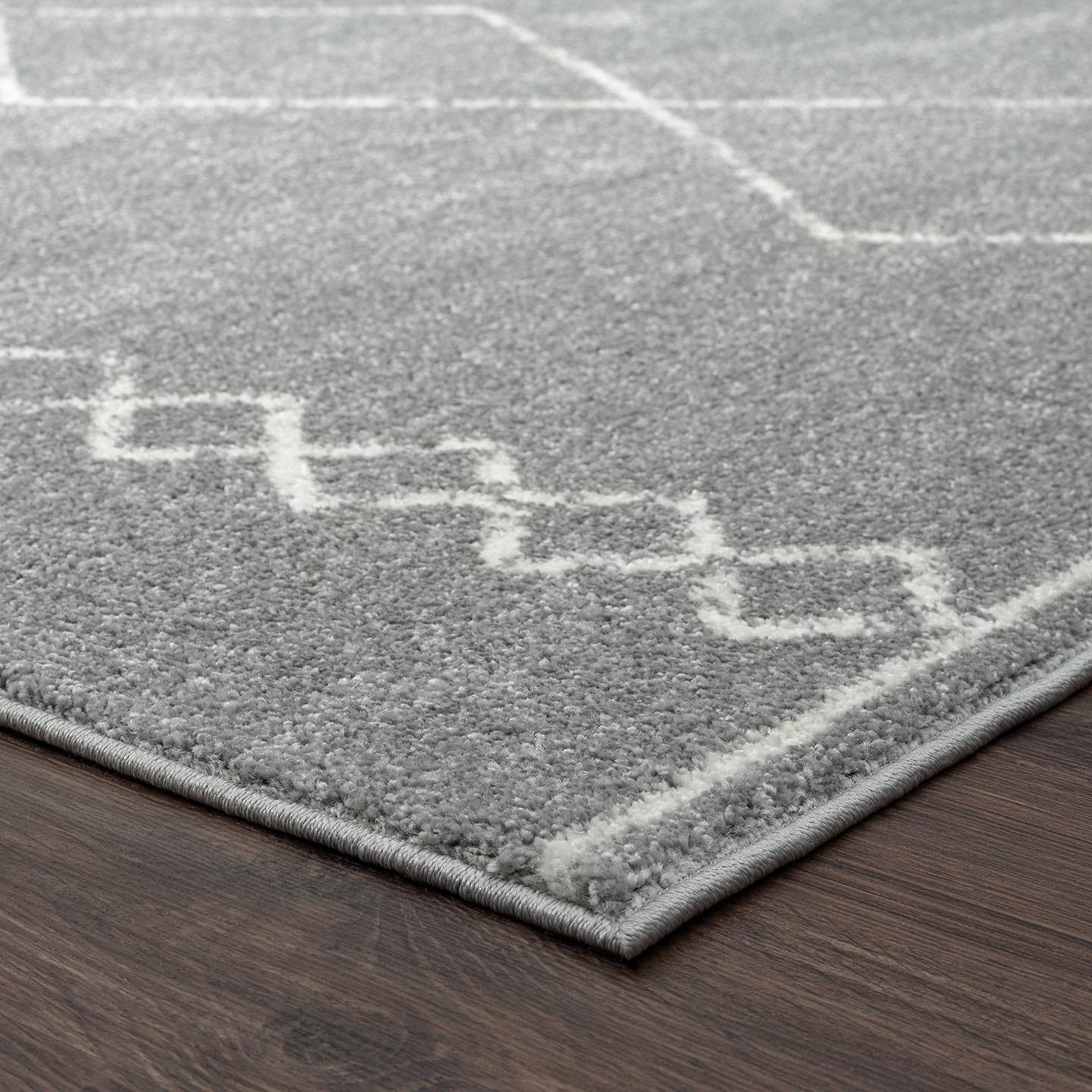 LUXE WEAVERS Daphnes Grey 8x10 Boho Moroccan Geometric Area Rug 2735