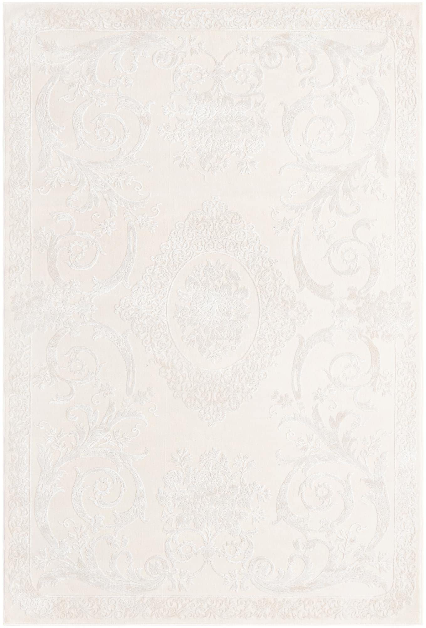 Unique Loom Finsbury Collection Area Rug - Diana (5' 3" x 8' Rectangle, Ivory/ Beige)