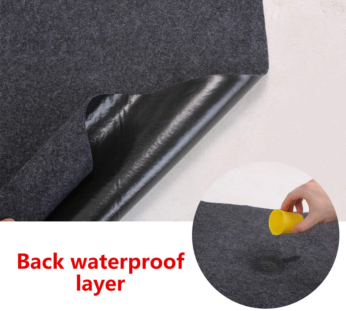 Foot Spa Mat,for Floor Surface/Absorbent mat Lightweight Washable Floor Mat，Under the Foot Spa Mat，Multifunctional Home Appliance，Back Non-Slip (36" x 36")