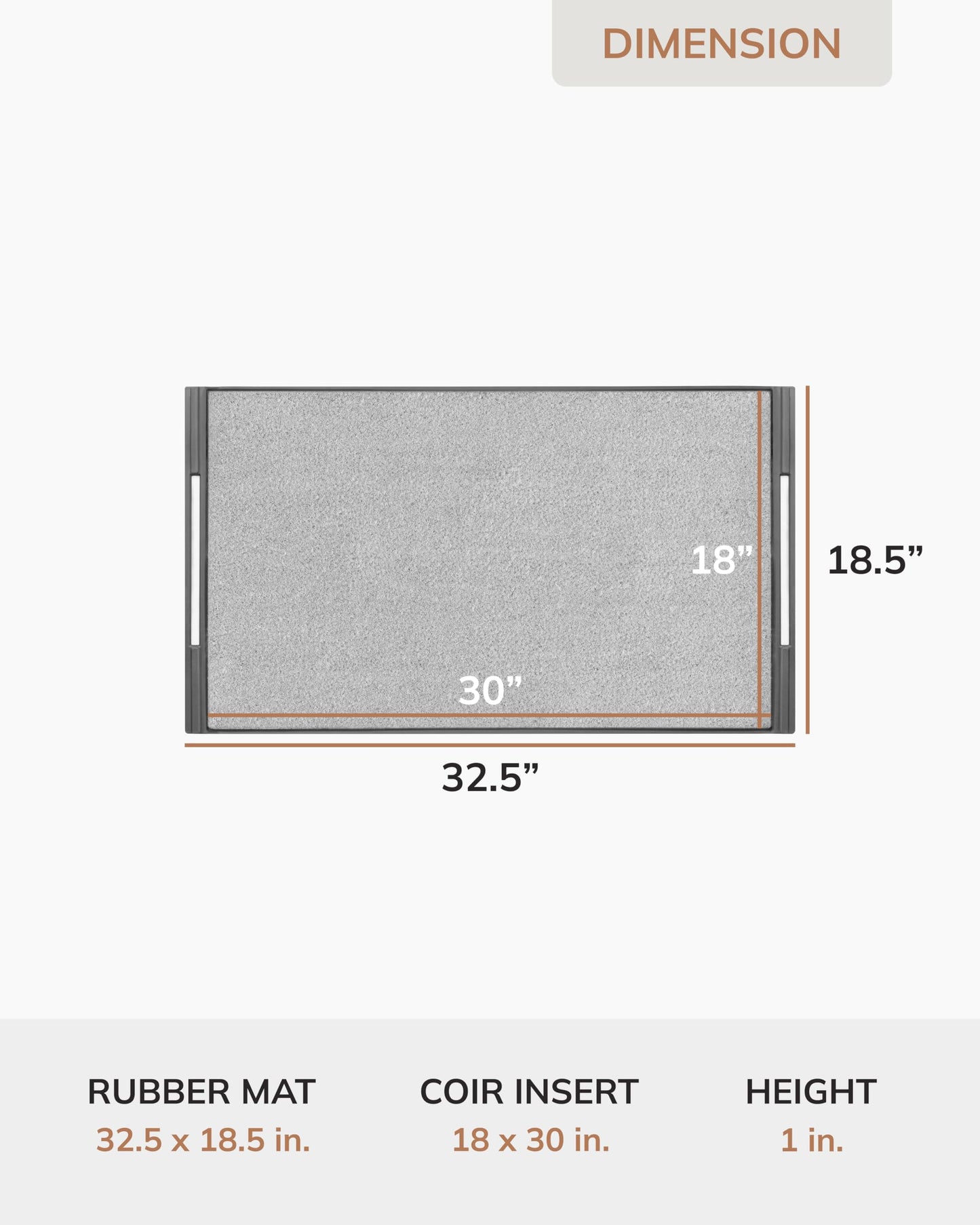 Anji Mountain BriteStep with LED Lights, Front Door Mat - Pressure-Activated Welcome Mat, All-Weather, Outdoor Doormat 18x30 Coir Insert, Wireless 3AA, Auto Shut-Off, 32.5x18.5 in