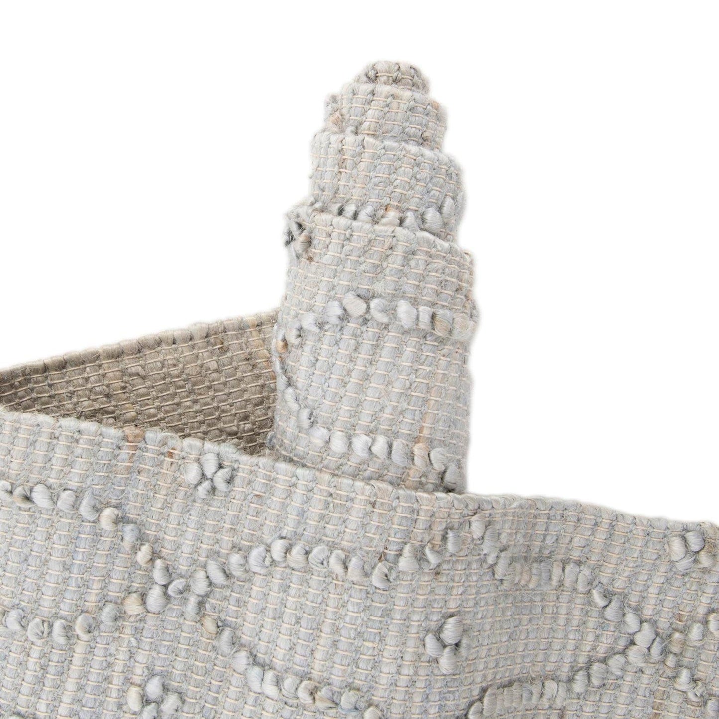 Rugs.com - Larsa Jute Rug – 6 Ft Runner Gray Hand Woven Jute Runner Eco-Friendly Texture for Hallways, Kitchens, and Entryways