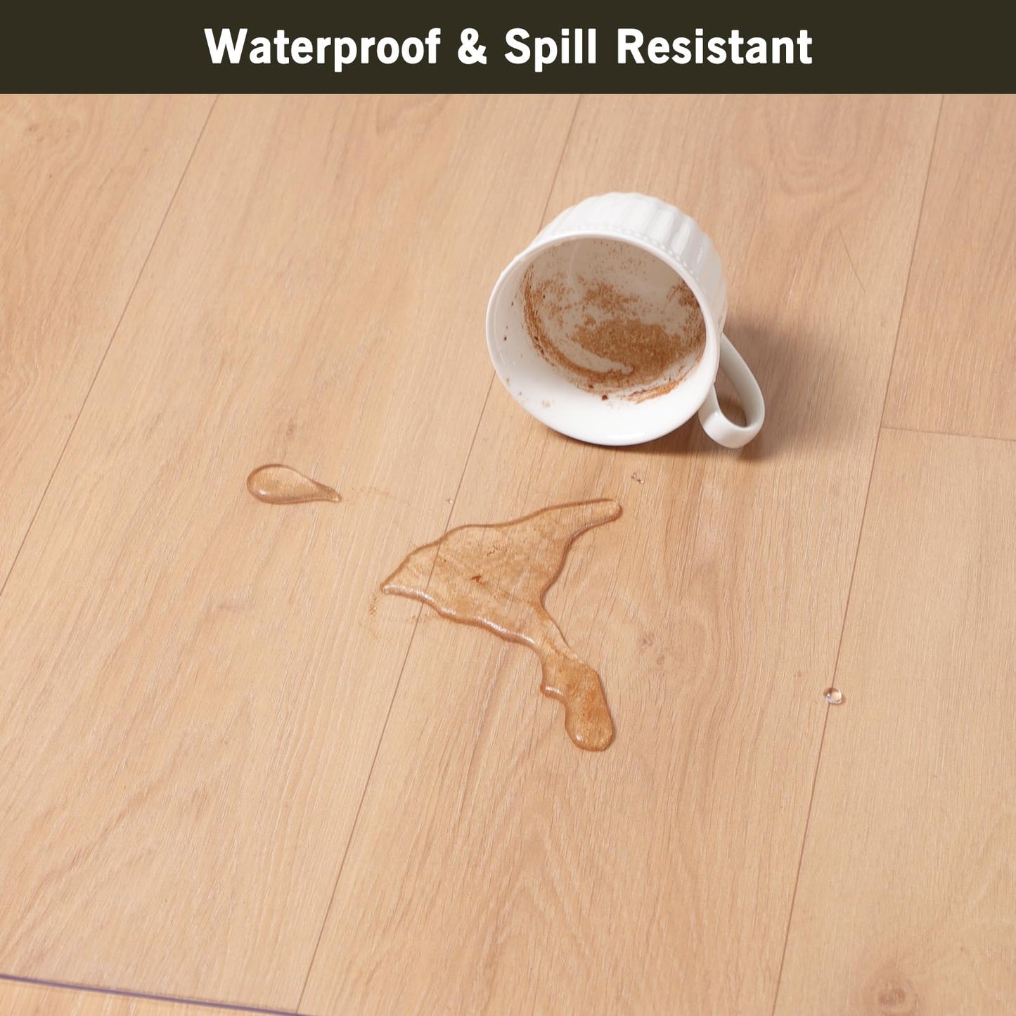 ZPAI 3x4ft Clear PVC Floor Mat, 2mm Thick Waterproof Protective Mat for Hard Floors, Under Refrigerator, Pet Bowls, or Appliances – Cuttable, Easy to Clean