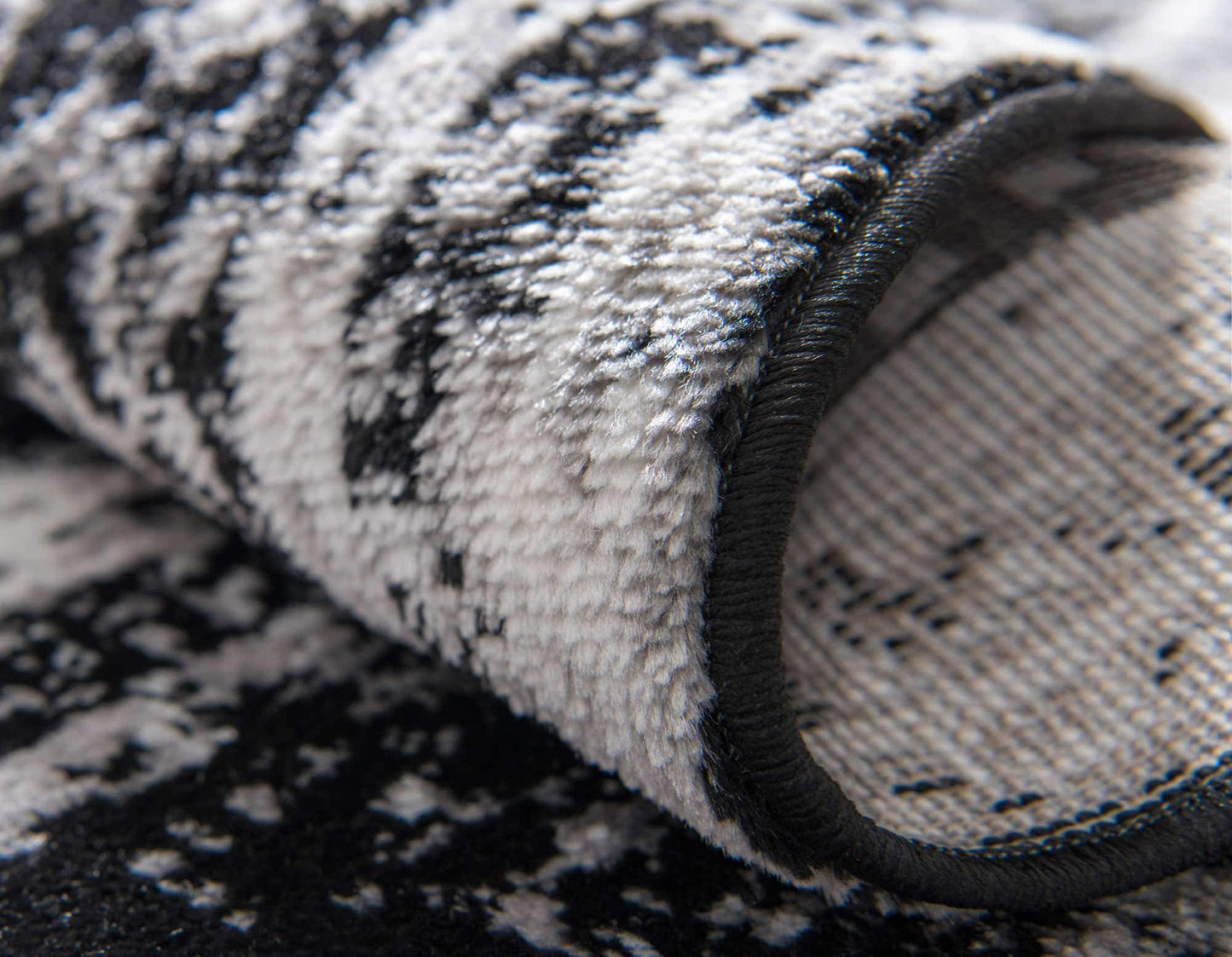 Unique Loom Sofia Collection Area Rug - Salle Garnier (7' 10" x 10' Rectangle, Black/ Ivory)