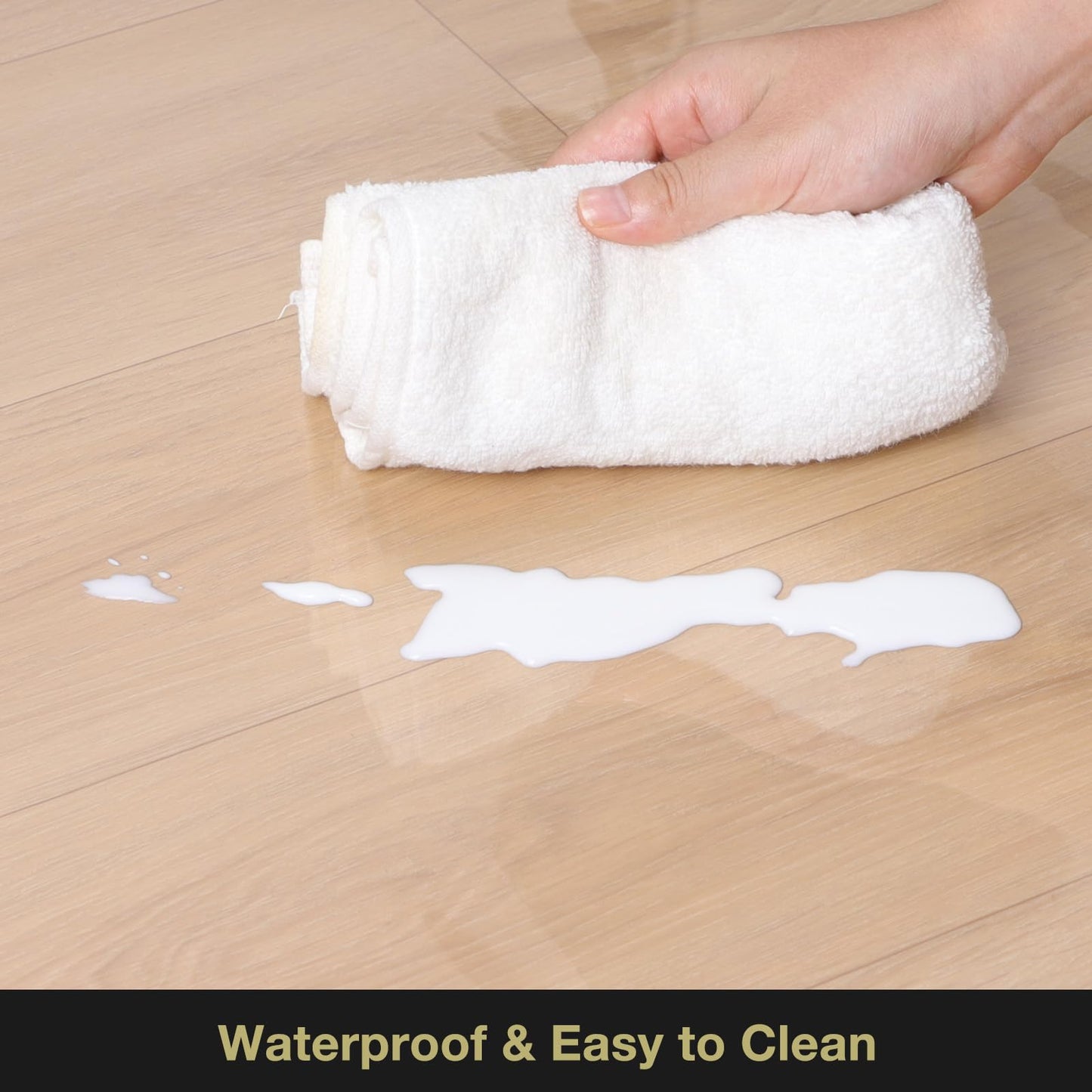 NENSIUM 3' x 5' Crystal Transparent Area Mat for Hard Floor, Waterproof Thick PVC Floor Protetor for Home, No Scratch Durable Plastic Floor Mat for High Traffic Area