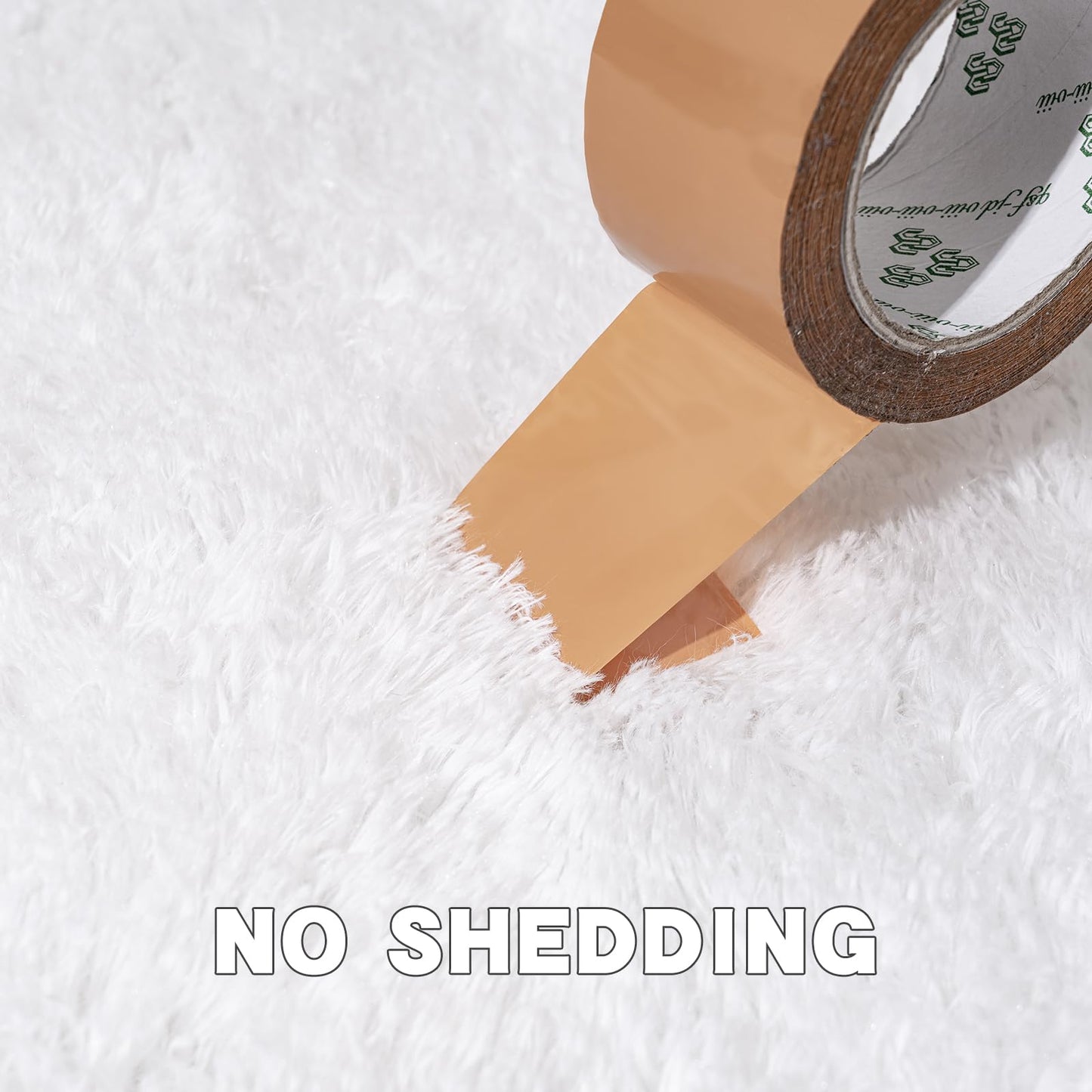 AAFKK 4x6 Area Rug for Bedroom, White Rugs for Living Room Nursery Kids Room Dorm Home Decor Aesthetic, Fluffy Shaggy Rug with 4 Anti-Slip Carpet Tapes
