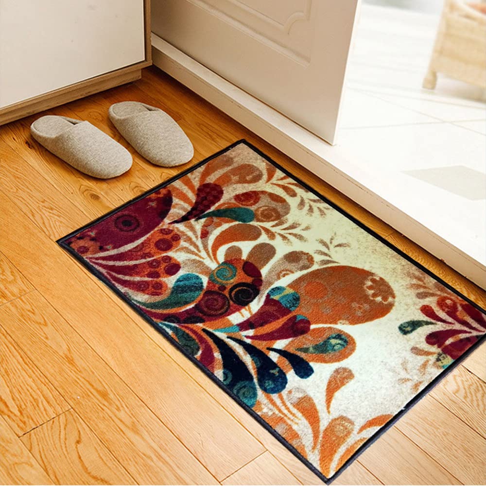 Magstonee Boho Retro Style Living Room Carpets, Indoor Large Area Rugs (20"x31"Melody)
