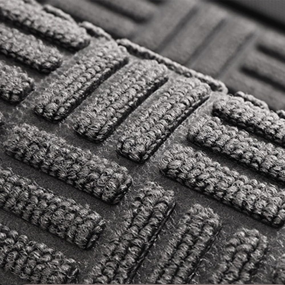 MATZEN Block Entrance Mats Indoor Outdoor, Front Door Mat Entryway Entrance Waterproof Outdoor Doormat, Heavy Duty Non Slip Durable Weatherproof Porch Deck Terrace Office Entrance Mat, 5x3, Grey