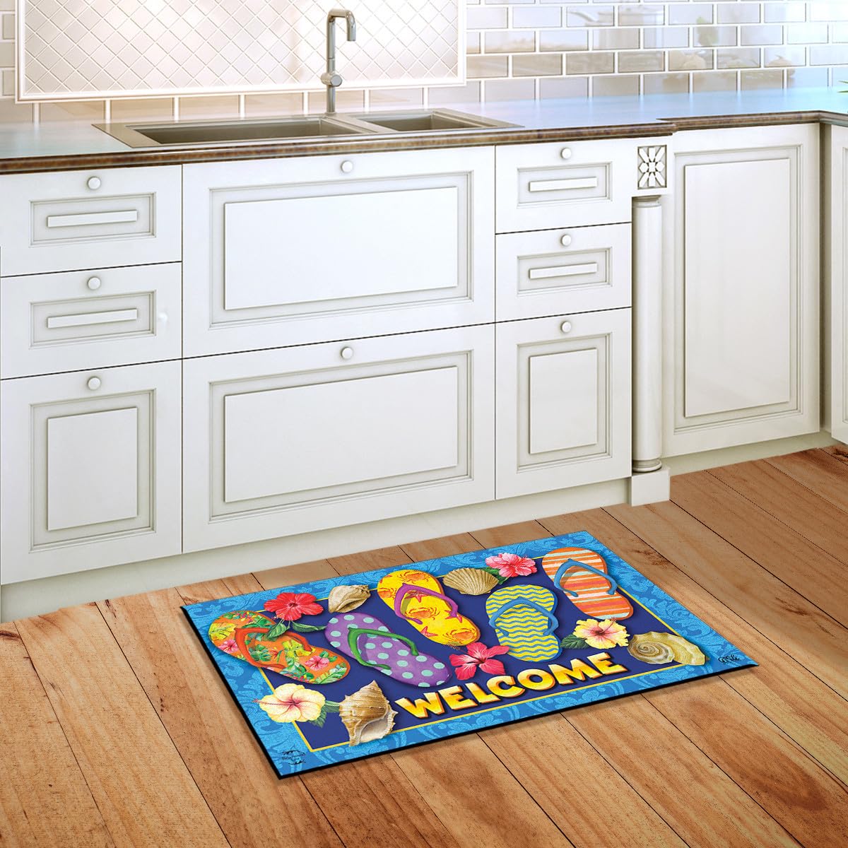 Briarwood Lane Paradise Flip Flops Summer Doormat