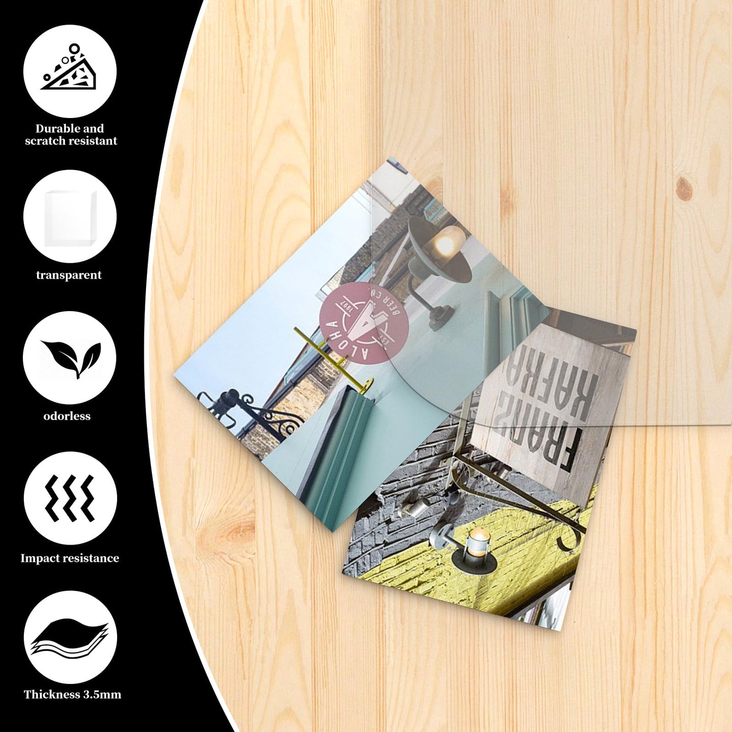 KAISLE Office Chair Mat for Carpet, 32x48 Clear Heavy Duty Plastic Rolling Chair Mat, Under Computer Desk Floor Mat Protector for Carpeted Floors, Can be Used on Carpet or Hard Floor
