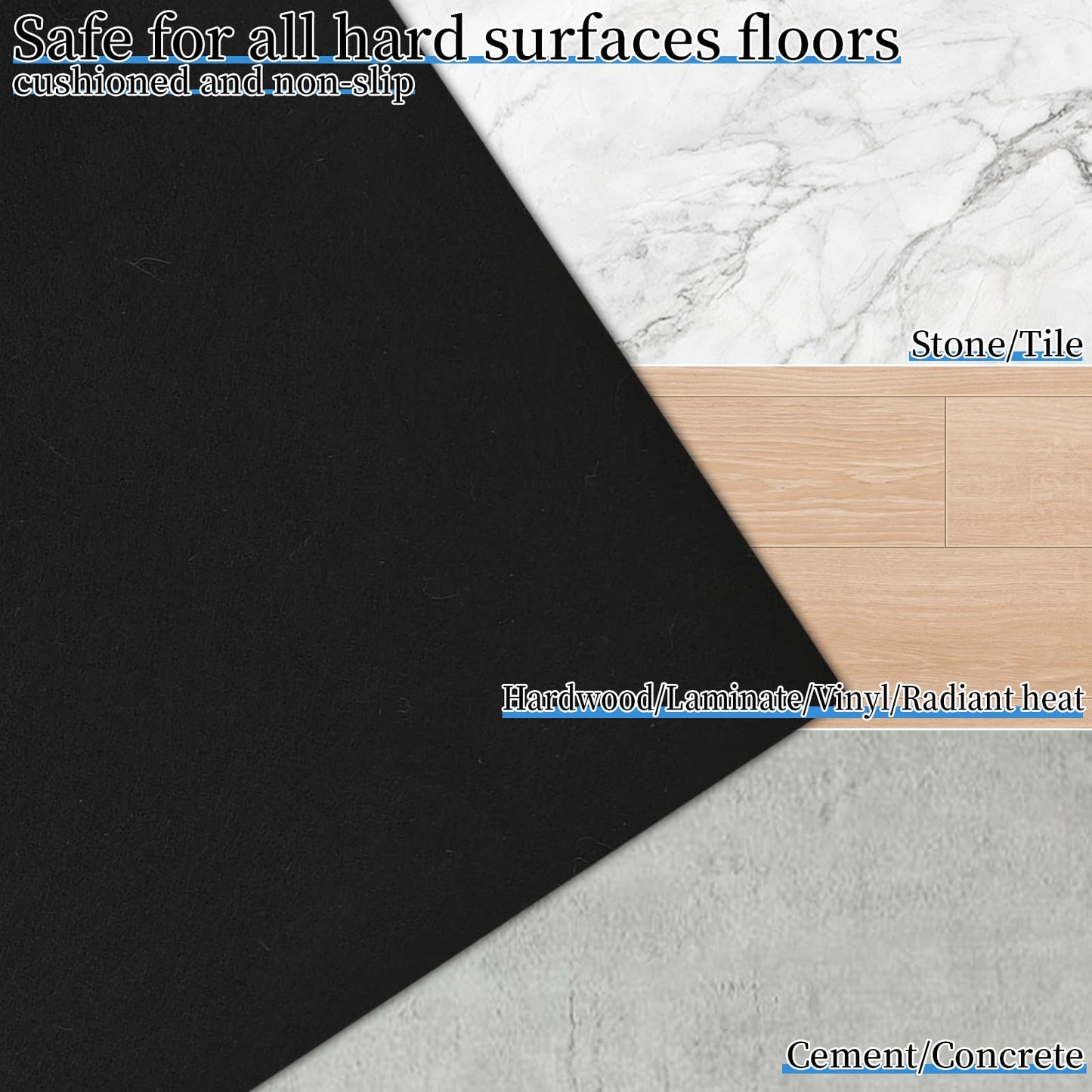 YODUYO Anti-Slip Carpet Mat 8x10ft