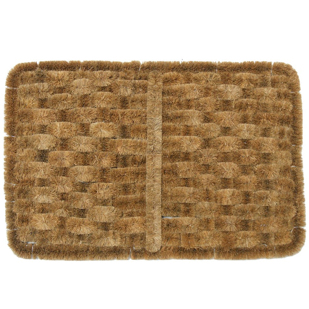 Rubber-Cal "Shiraz Outdoor Scraper Door Mat, 16 by 24-Inch, Tan, Model: 10-100-511