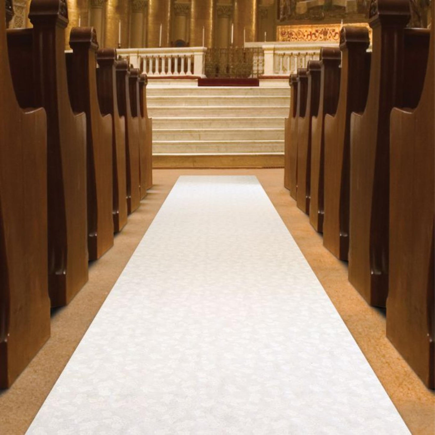 Beistle Wedding Celebration Party Aisle Runner - 100' - White