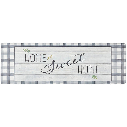 Cozy Living Anti-Fatigue Kitchen Mat, Farmhouse Buffalo Check 17.5"x55"