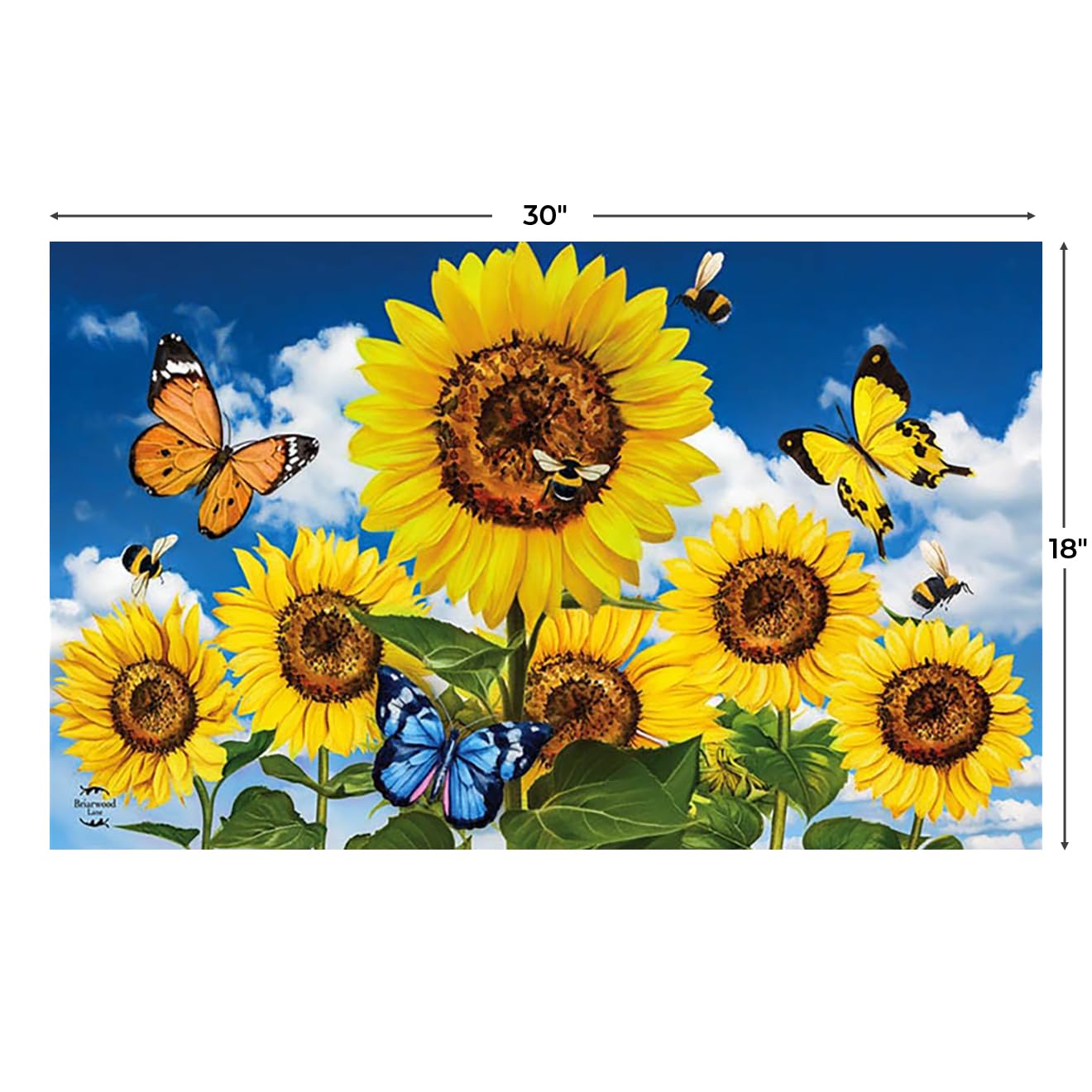 Briarwood Lane Sunflowers and Bees Summer Doormat