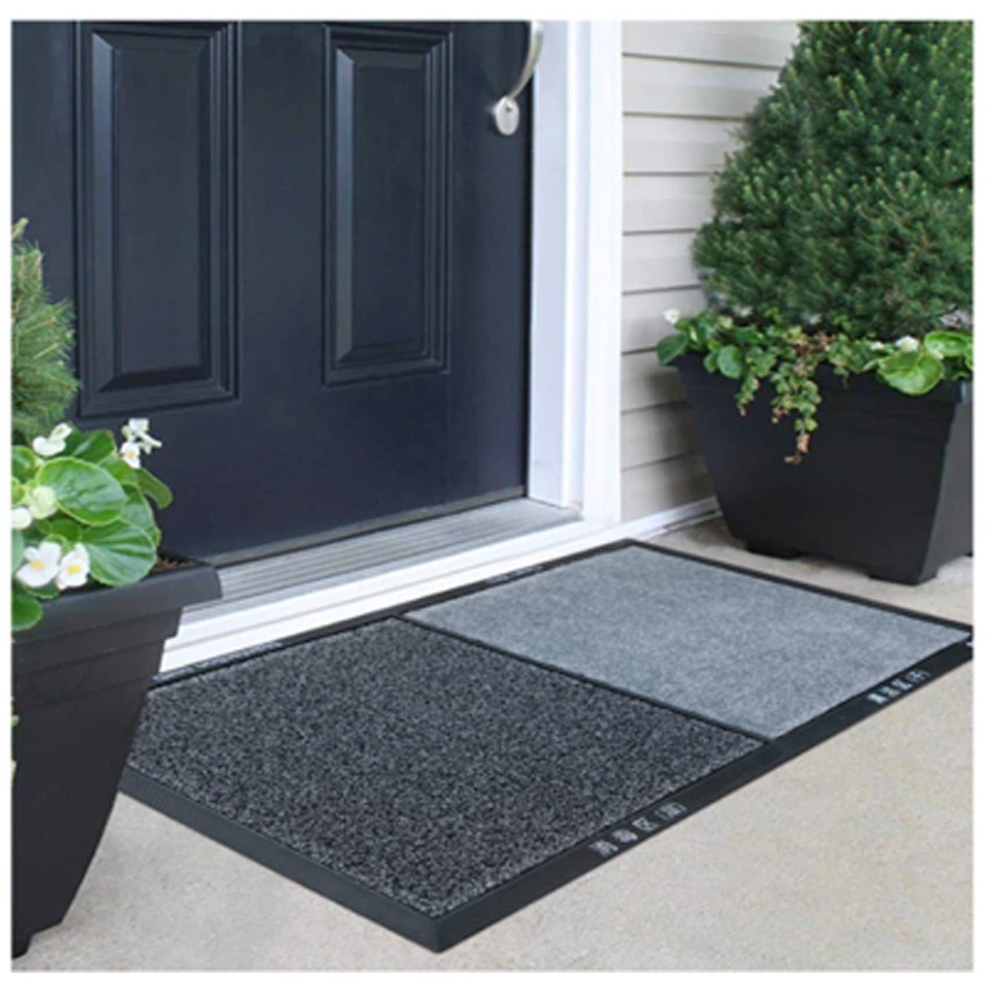 23x35 inch 2 in 1 Disinfecting Sanitizing Floor Entrance Doormats, Wet Dry Shoe Mat, Disinfection Entry Rug Shoe Sanitizer, Indoor Outdoor Rug, Shoe Sole Cleaning Mat (Brown)