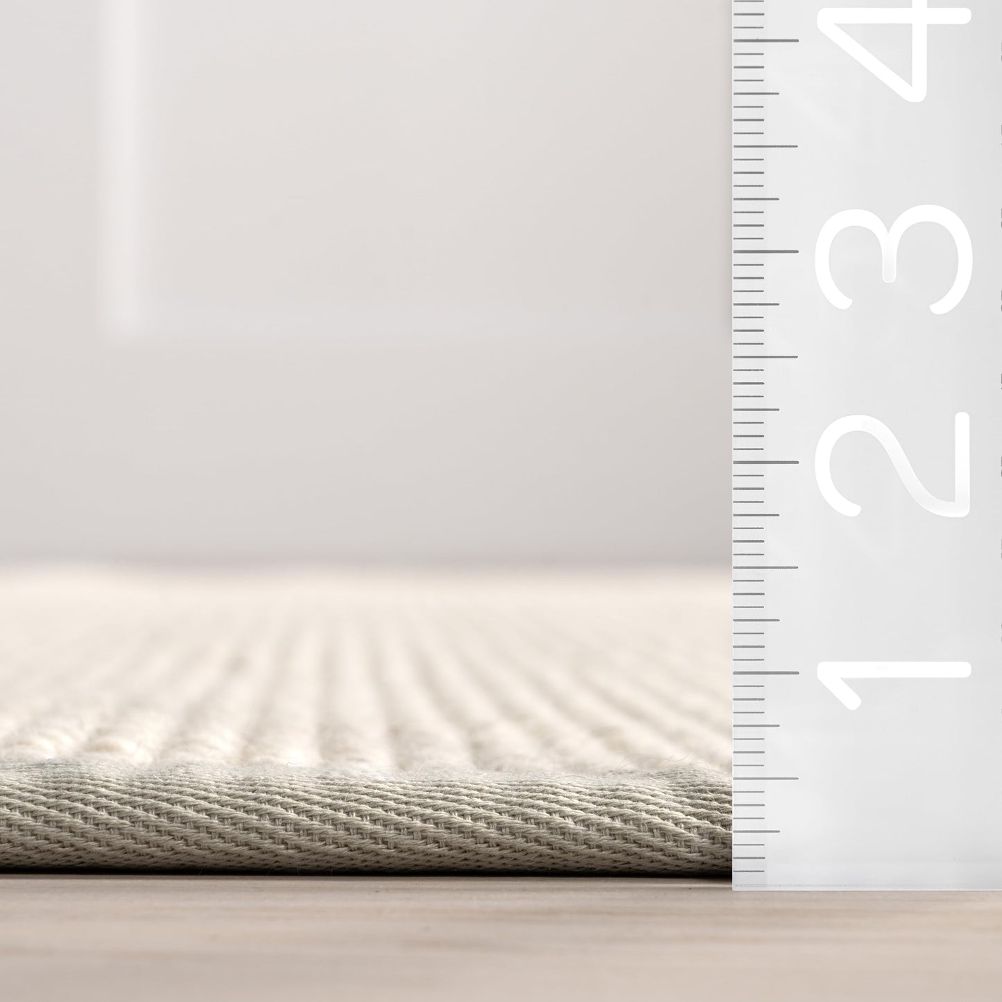 Nuloom Monica Grey/Ivory, 5' x 8', Solid, Sisal & Wool, Soft and Textured, High Traffic, Stain Resistant, Easy Clean, Durable Area Rug for Bedroom, Living Room, Dining Space, Den, Foyer, Entryway
