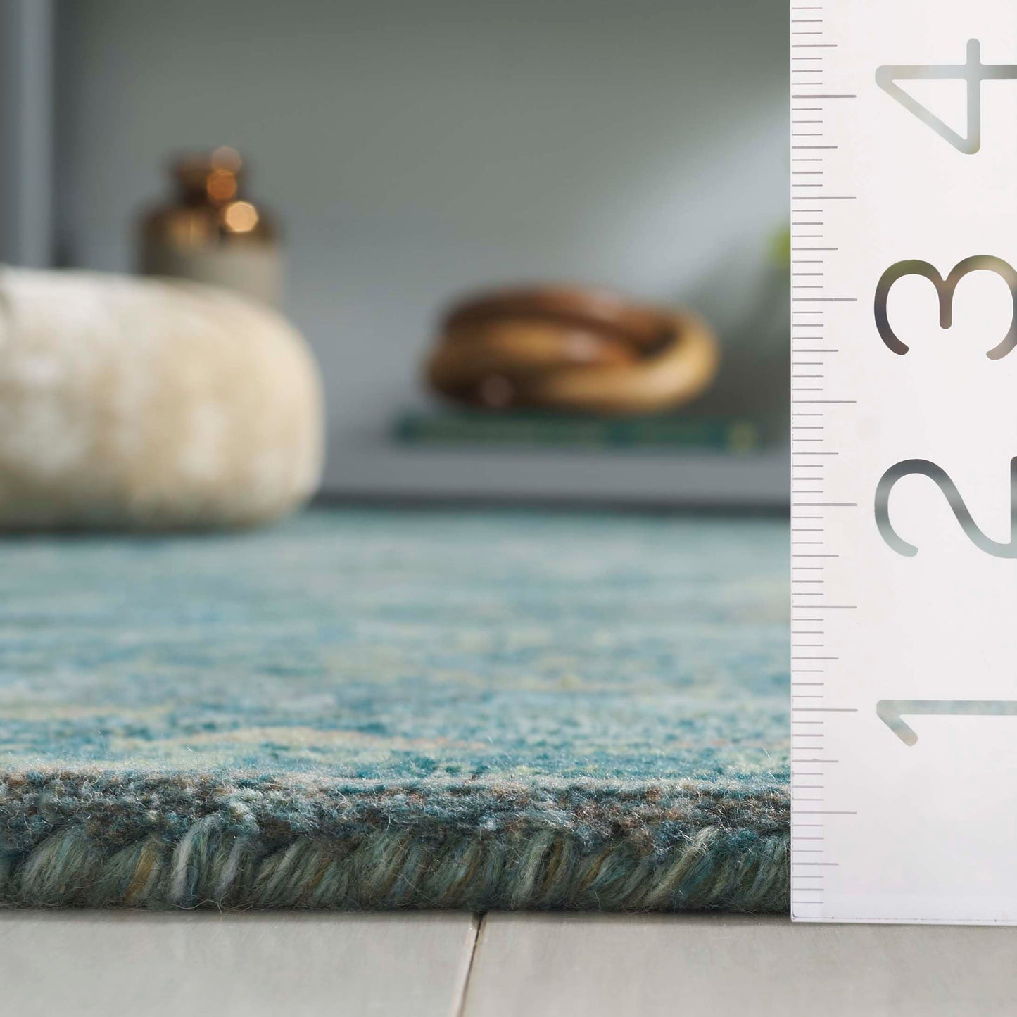 Safavieh Anatolia Collection Area Rug - 6' x 9', Aqua & Green, Handmade, Ideal for The Living Room, Bedroom, Dining Room (AN411Y-6)