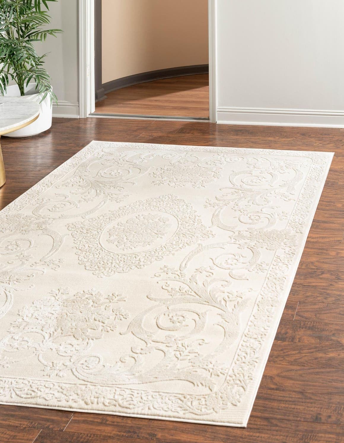 Unique Loom Finsbury Collection Area Rug - Diana (5' 3" x 8' Rectangle, Ivory/ Beige)