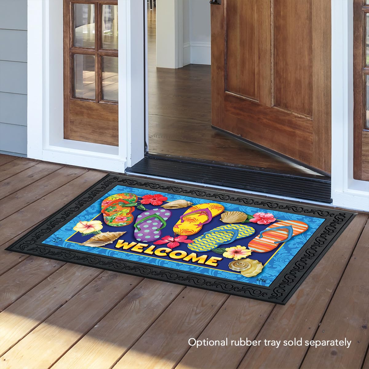 Briarwood Lane Paradise Flip Flops Summer Doormat