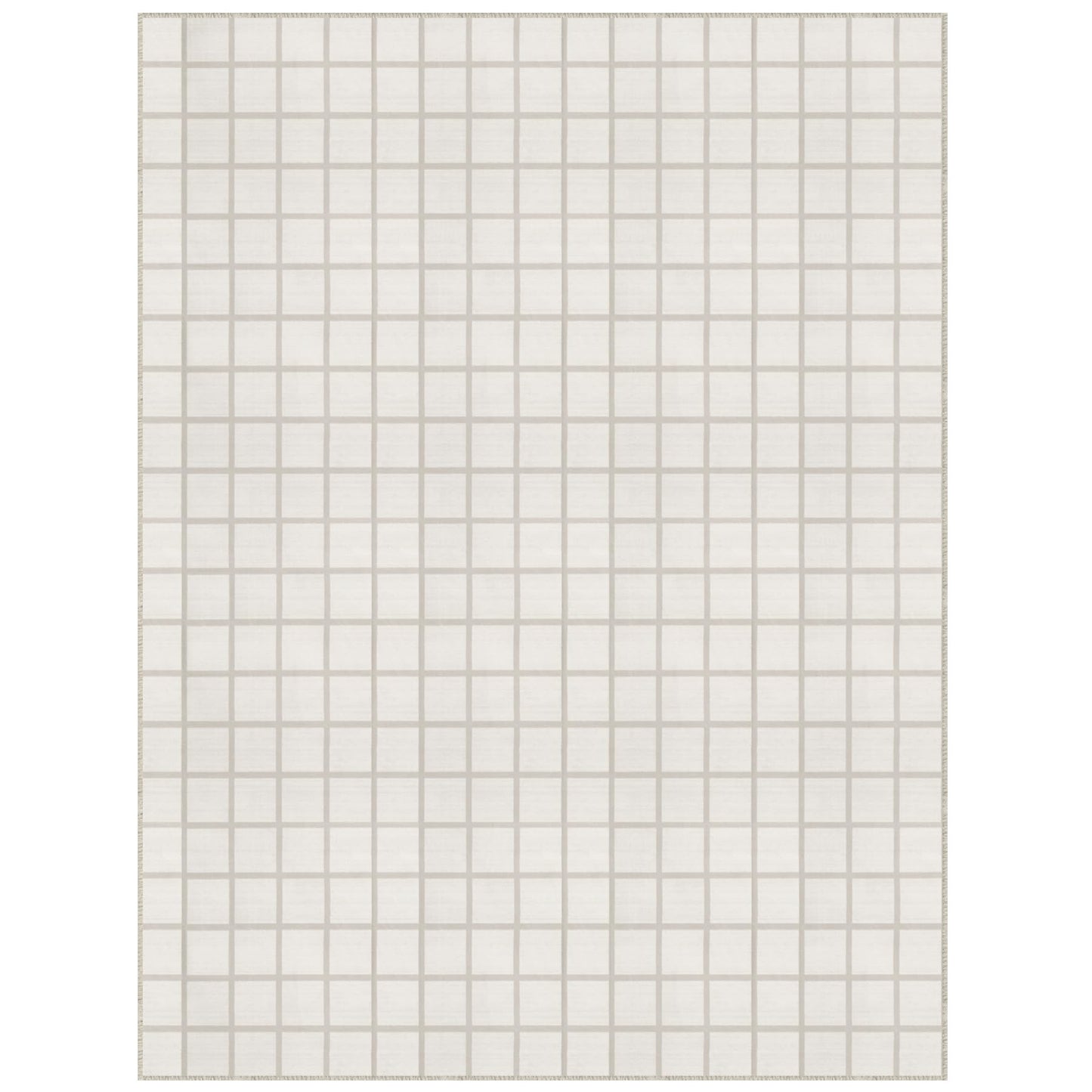 Tribesigns 8x10 Washable Area Rug, Soft Cream Modern Plaid Geometric Bedroom Rug, Non-Slip Low Pile Indoor Carpet for Living Room, Dining Room, Dorm, Office & Playroom, Oeko-TEX Certified