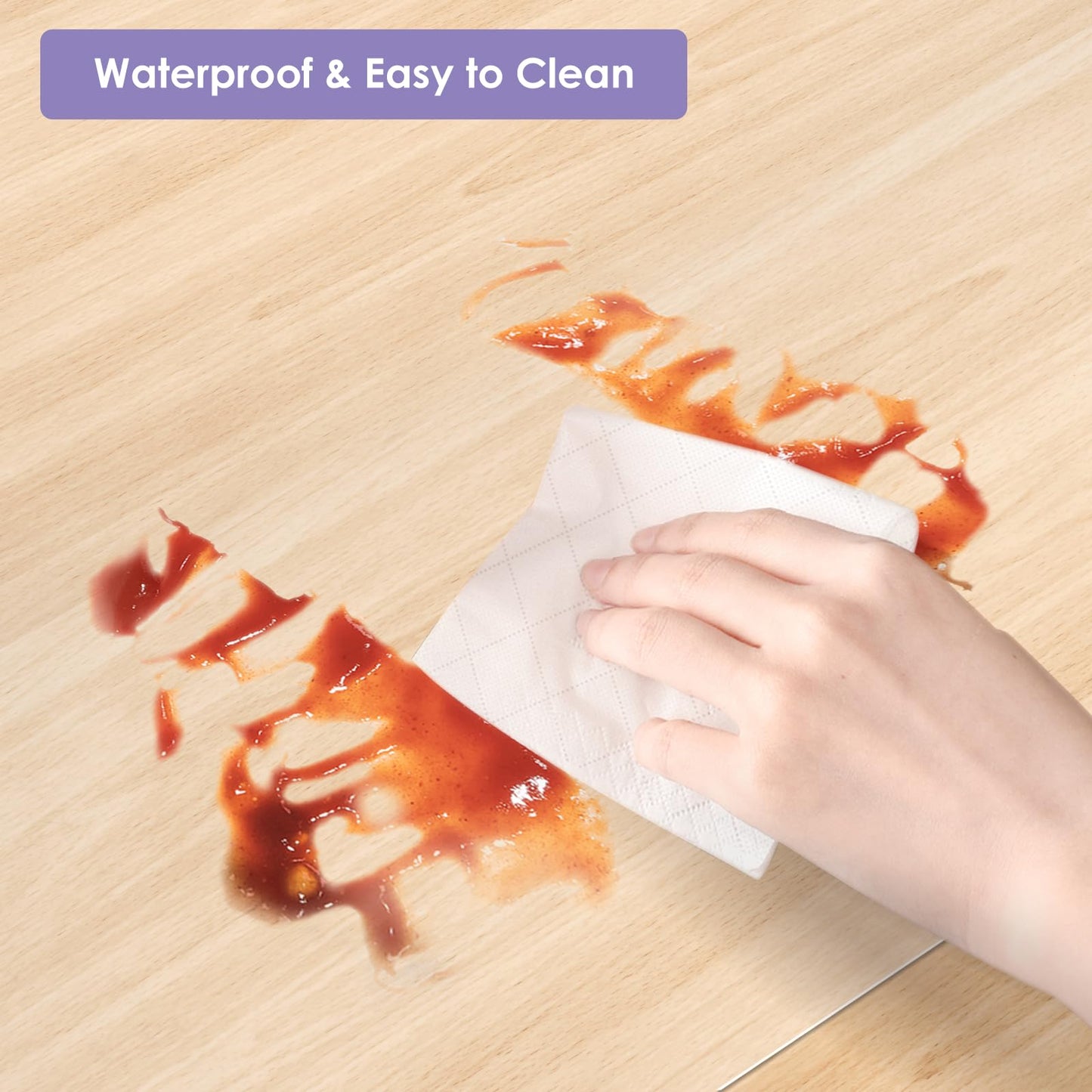 Vicwe Area Mat for Hard Floor, 4'×6' Clear Area Rug for Home, PVC Non-Slip Floor Protector for Dining Room, Large Anti-Scratch Floor Mats for Laundry Room, Kitchen, Bedroom
