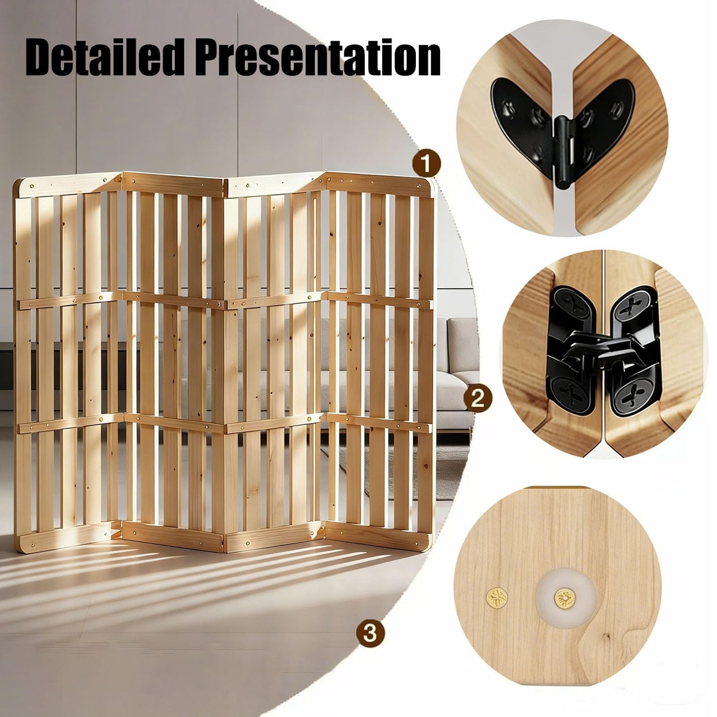 XIJIXILI Floor Bed Frame Japanese Floor Bed Foldable Pallet Moisture-Proof Frame Wooden Floor Platform Guest Tatami Mat