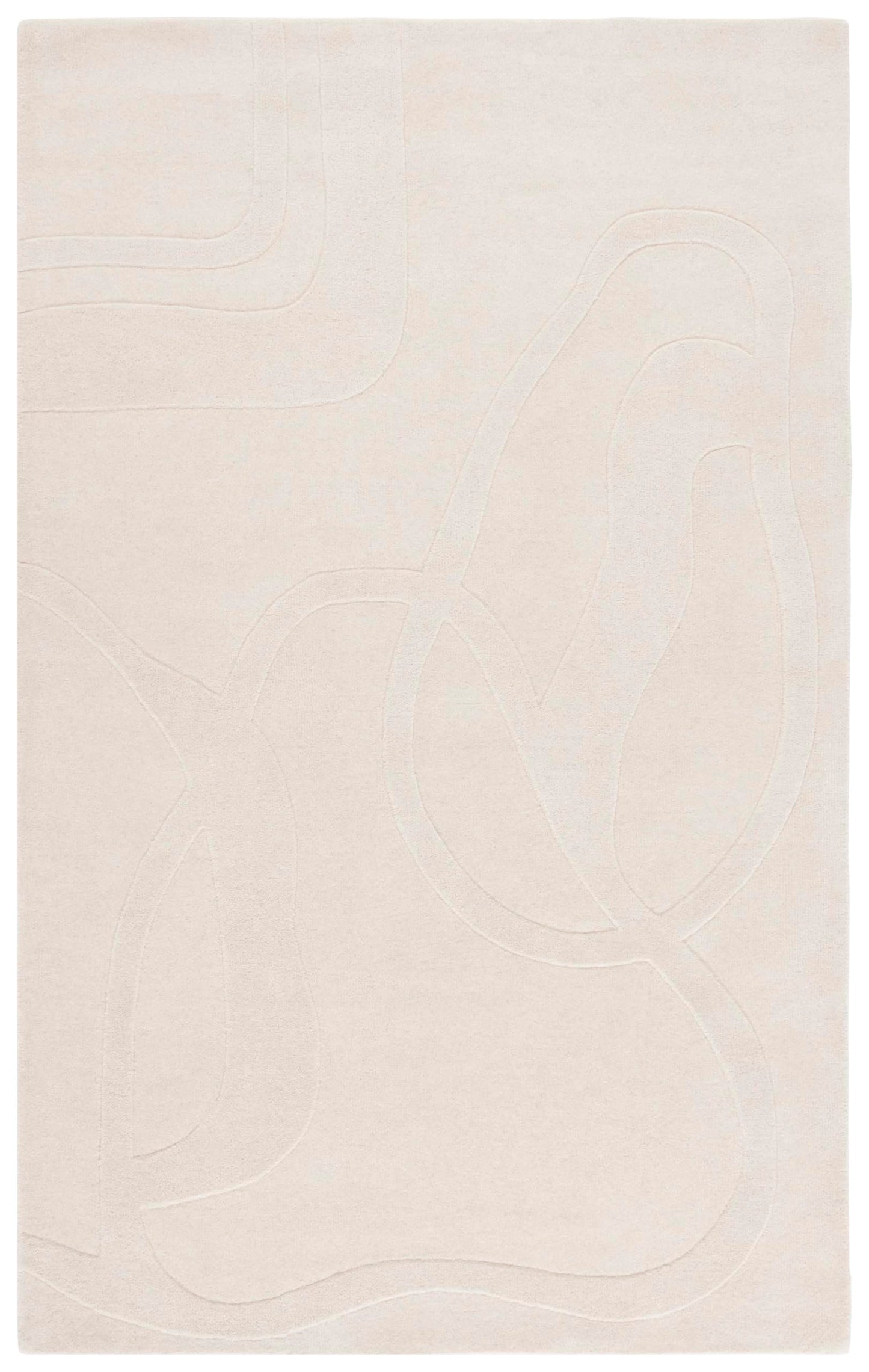 Safavieh Rodeo Collection Area Rug - 6' x 9', Ivory, Handmade Wool, Mid-Century Modern Design, Ideal for The Living Room, Dining, Bedroom (RD479A)