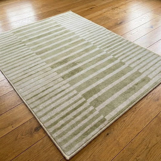 Muddy Mat® Creamline 6ft x 9ft Washable Muddy Carpet® for Living Room, Bedroom & Dining Room – Modern Soft Low Pile Non Slip Carpet – Pet Friendly Waterproof Foldable Area Rugs for Home