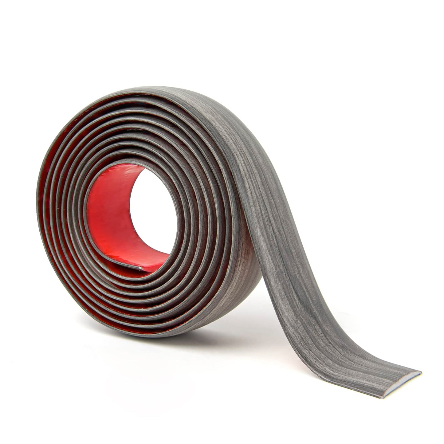 Art3d Self Adhesive Vinyl Floor Transition Strip, Laminate Floor Strip Floor Flat Divider Strip for Joining Floor Gaps,Carpet Threshold, Floor Tiles（4 FT, 1.57in, Gray）