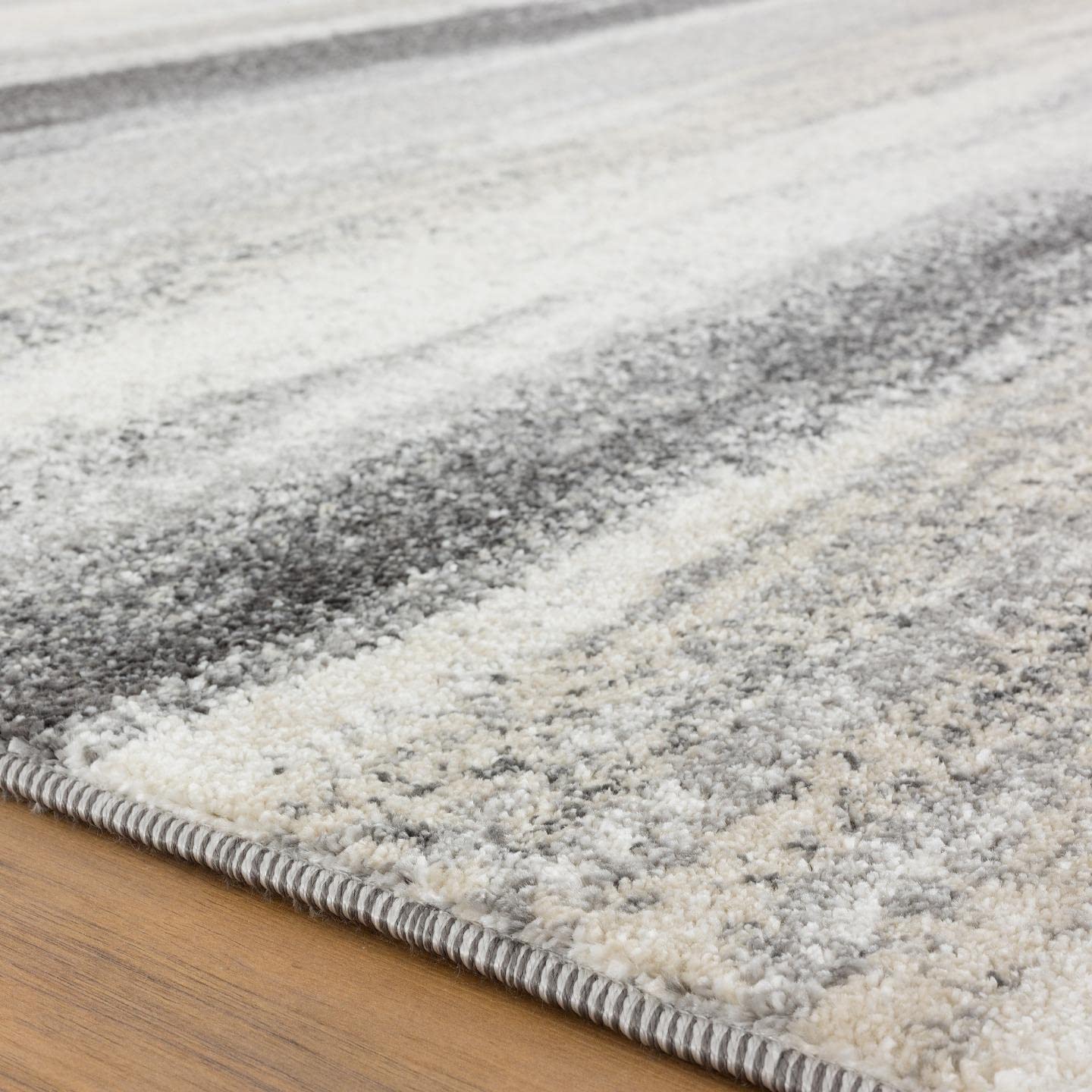 LUXE WEAVERS Modern Abstract Gray 5x7 Area Rug