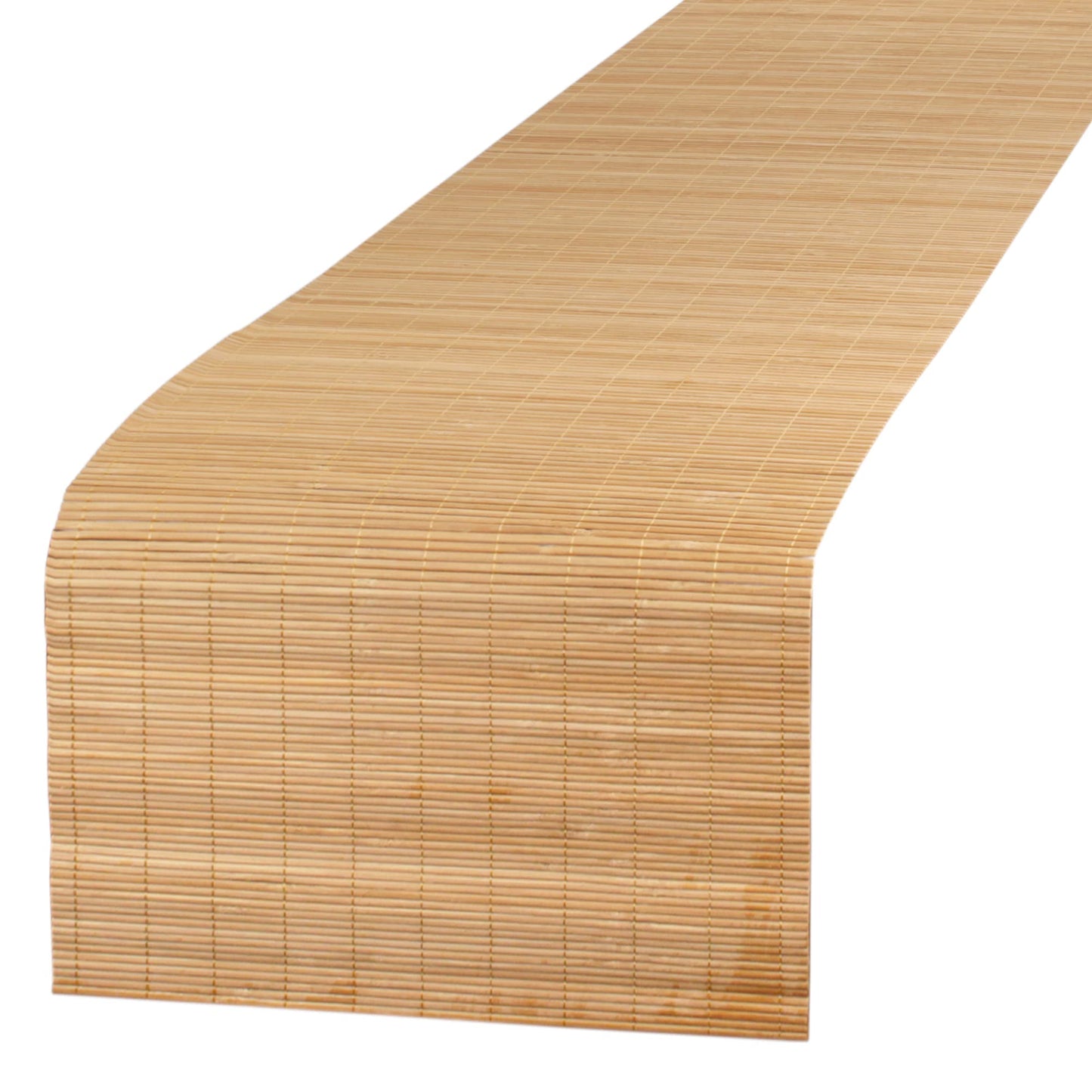 BambooMN Carbonized Bamboo Matchstick Table Runner, 1 Piece