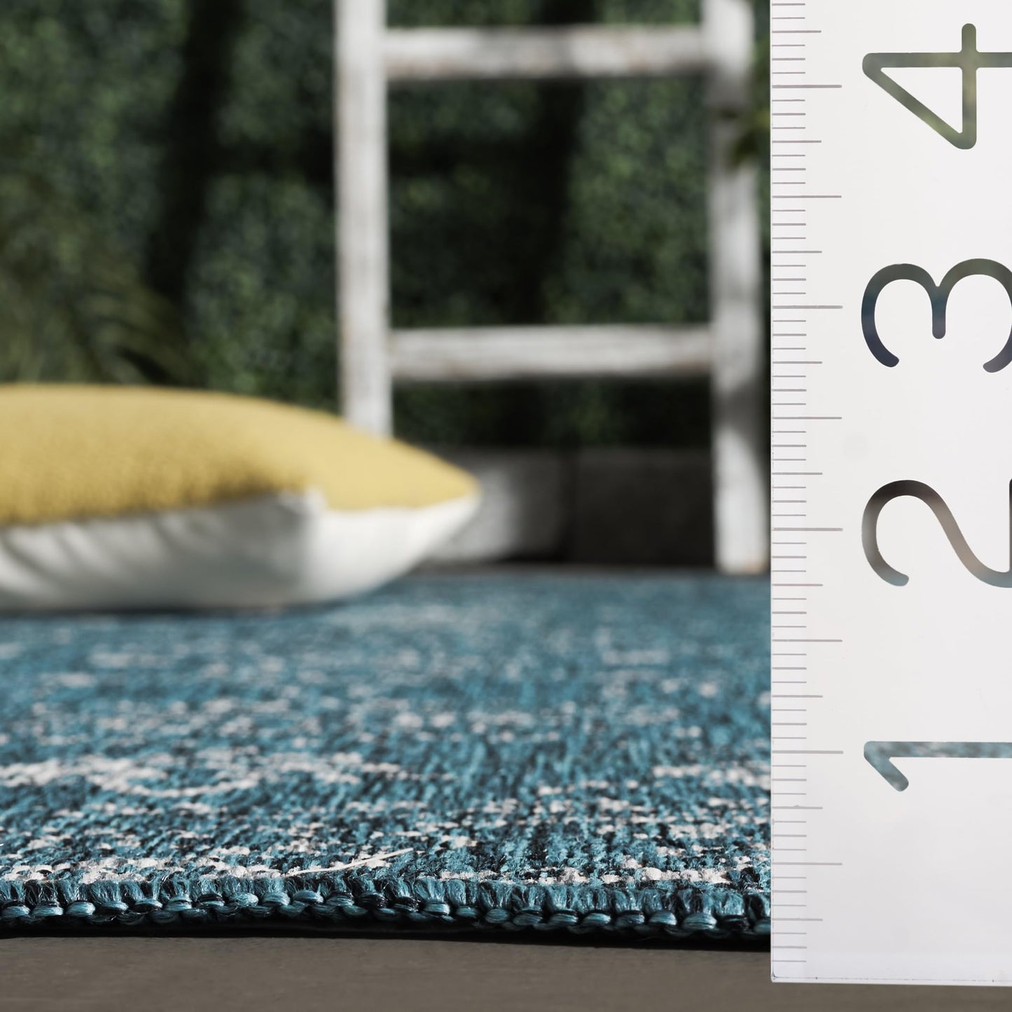 SAFAVIEH Courtyard Collection 8' x 10' Turquoise CY8680 Indoor/ Outside Waterproof Easy cleansingPatio Backyard Mudroom Area Mat