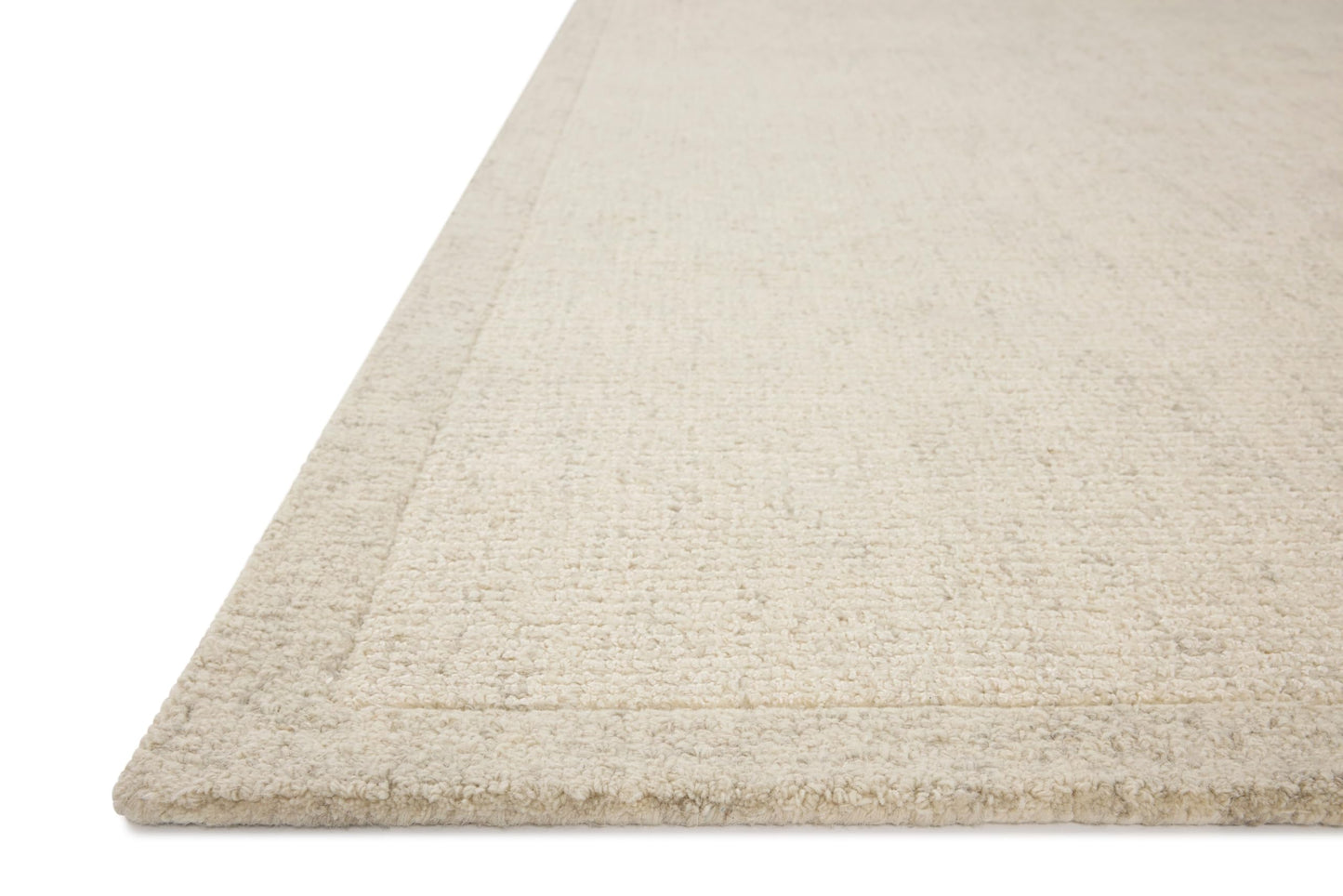 Loloi Magnolia Home by Joanna Gaines Henley Collection HNY-01 Ivory/Smoke 2'-6" x 9'-6" Runner Rug