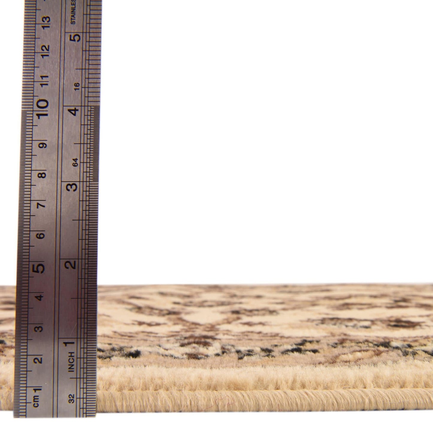 Unique Loom Sialk Hill Collection Area Rug - Washington (5' 3" x 8' Oval Ivory/Black)
