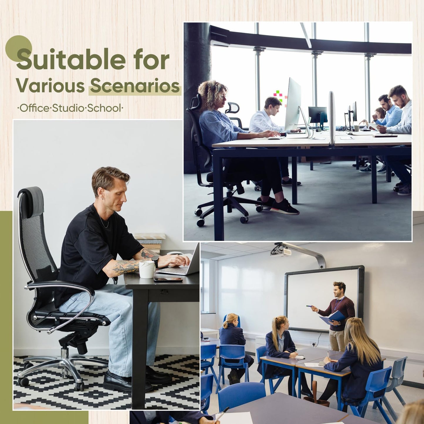 Furnbar 48" x 72" Office Chair Mat for Carpet, Tempered Glass Chair Mat with Rounded Corners and Polished Edges, Desk Floor Mat for Carpet, Hardwood Floor, Office