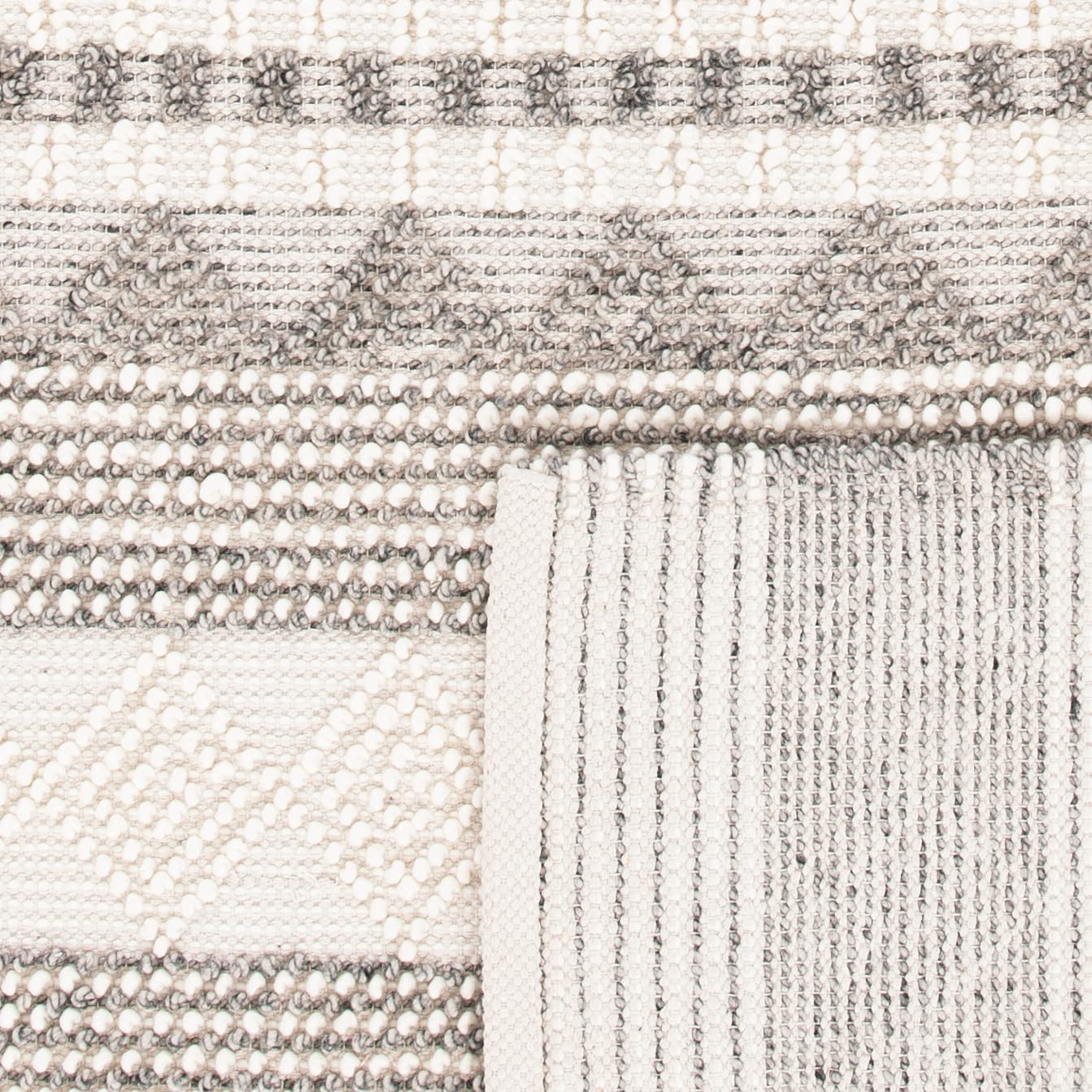 SAFAVIEH Natura Collection Runner Rug - 2'3" x 8', Grey & Ivory, Handmade Moroccan Boho Tribal Wool & Cotton, Ideal for High Traffic Areas in Living Room, Bedroom (NAT102A)
