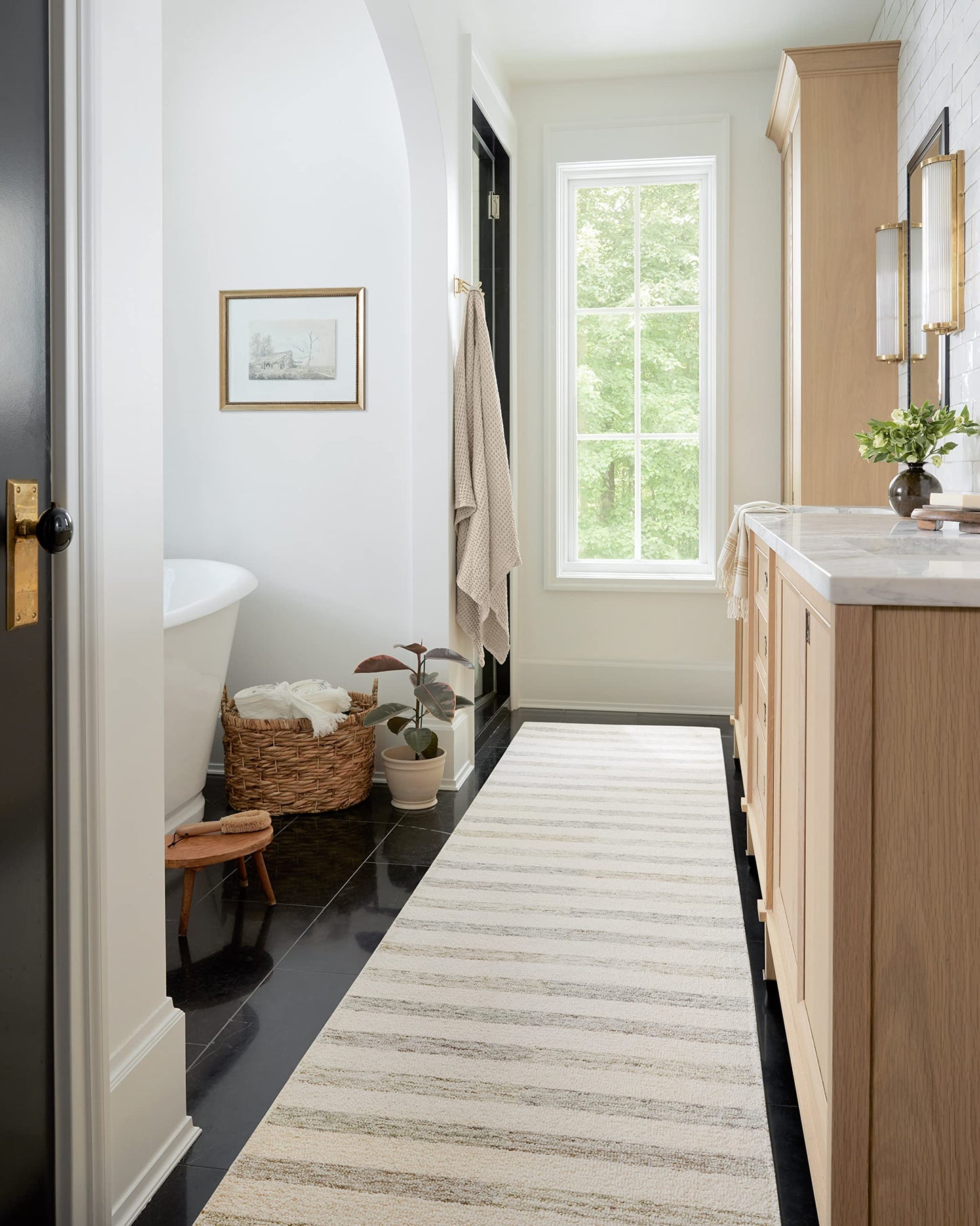 Loloi Chris Loves Julia Chris Collection CHR-05 Ivory/Slate 9'-3" x 13', .50" Pile Height, Area Rug