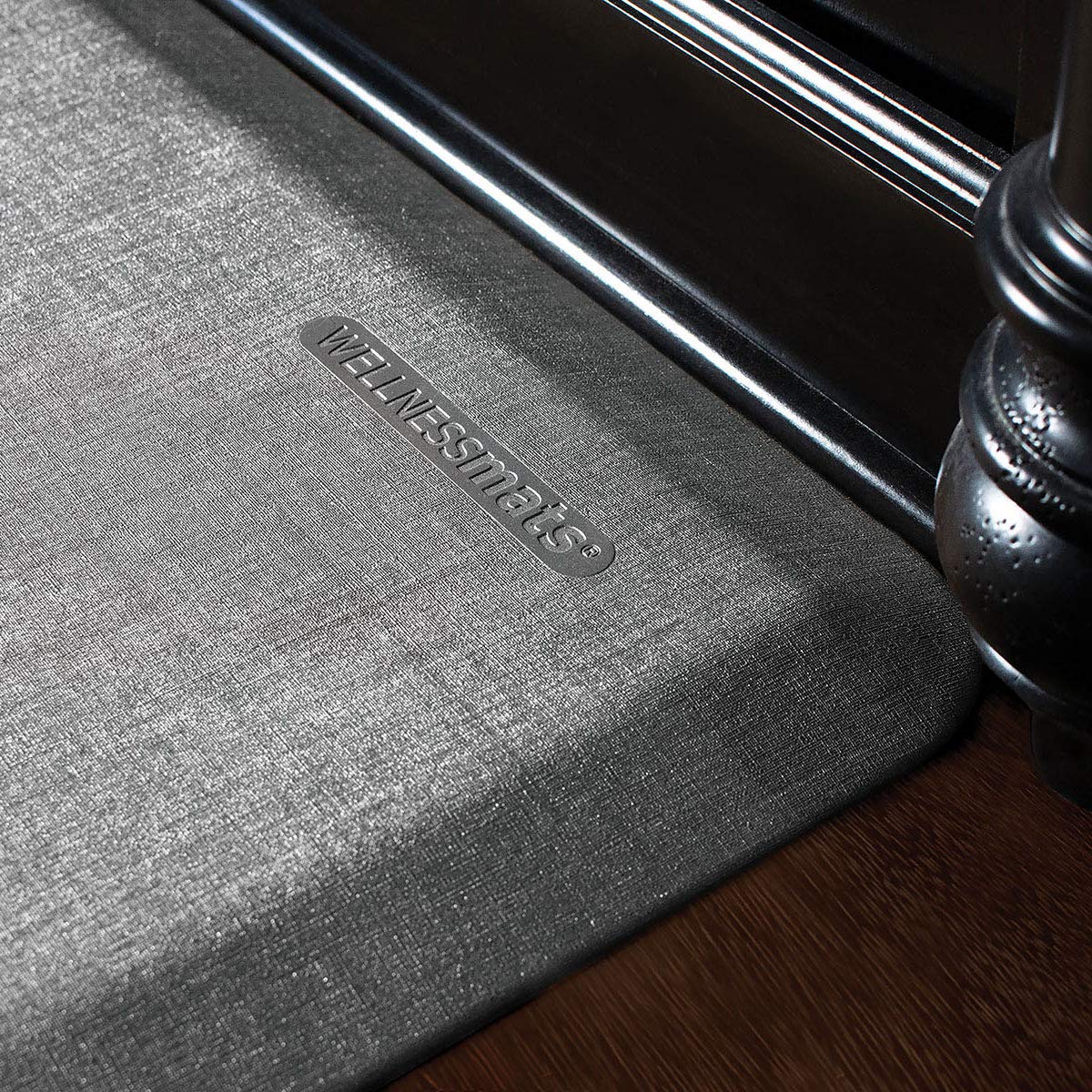 WellnessMats Linen Collection Anti-Fatigue Floor Mat, Polyurethane – Ergonomic Support Pad for Home, Kitchen, Garage, Office Standing Desk – Water Resistant - Made in USA