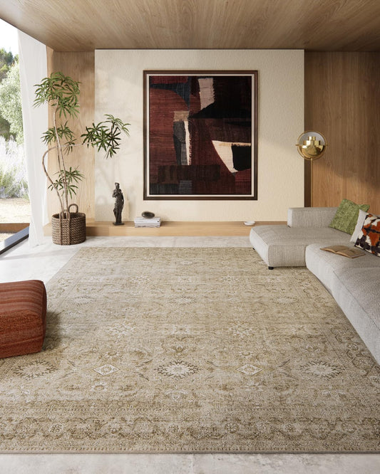 8x10 Area Rugs for Living Room: Washable Rugs for Bedroom Non Slip Low Pile Soft Faux Wool Non Shedding Vintage Large Area Rug for Dining Room Kitchen Nursery Under Table Farmhouse Home Office Indoor