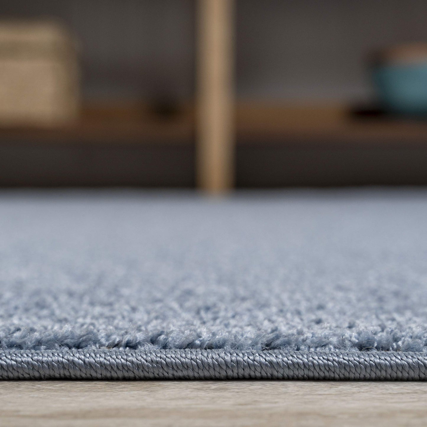 JONATHAN Y Haze Solid Low-Pile Classic Blue 7x7 Square Indoor Area Rug, Coastal,Bohemian,Minimalist,Classic, Easy-Cleaning for Living Room,Bedroom,Kitchen,Pet Friendly,Non-Shedding (SEU100F-7SQ)