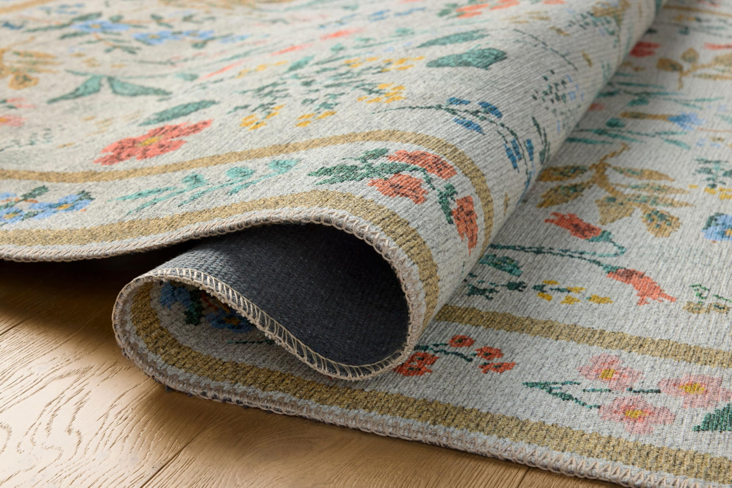 Loloi Rifle Paper Co. Wildwood Collection WWLD-01 Cream 8'-4" x 11'-6" Area Rug
